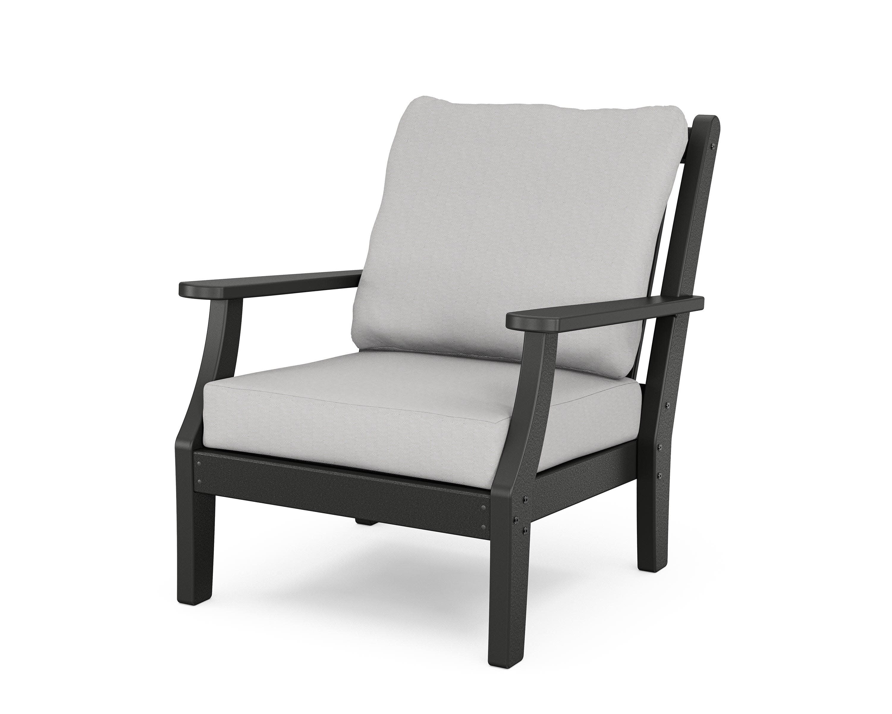 Wovendale Deep Seating Chair in Black / Diamond in the Rough