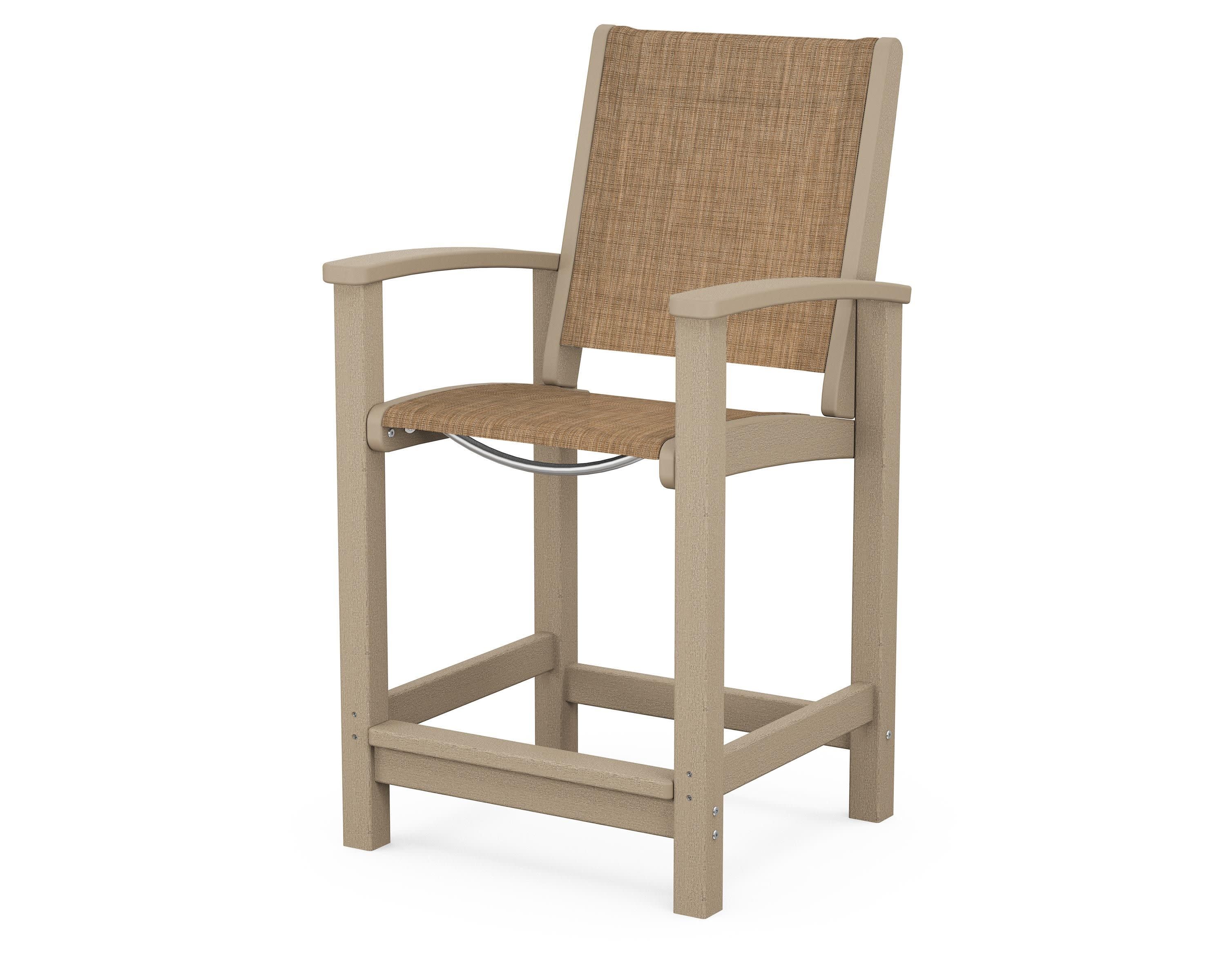 Coastal Counter Chair in Vintage Sahara / Burlap Sling