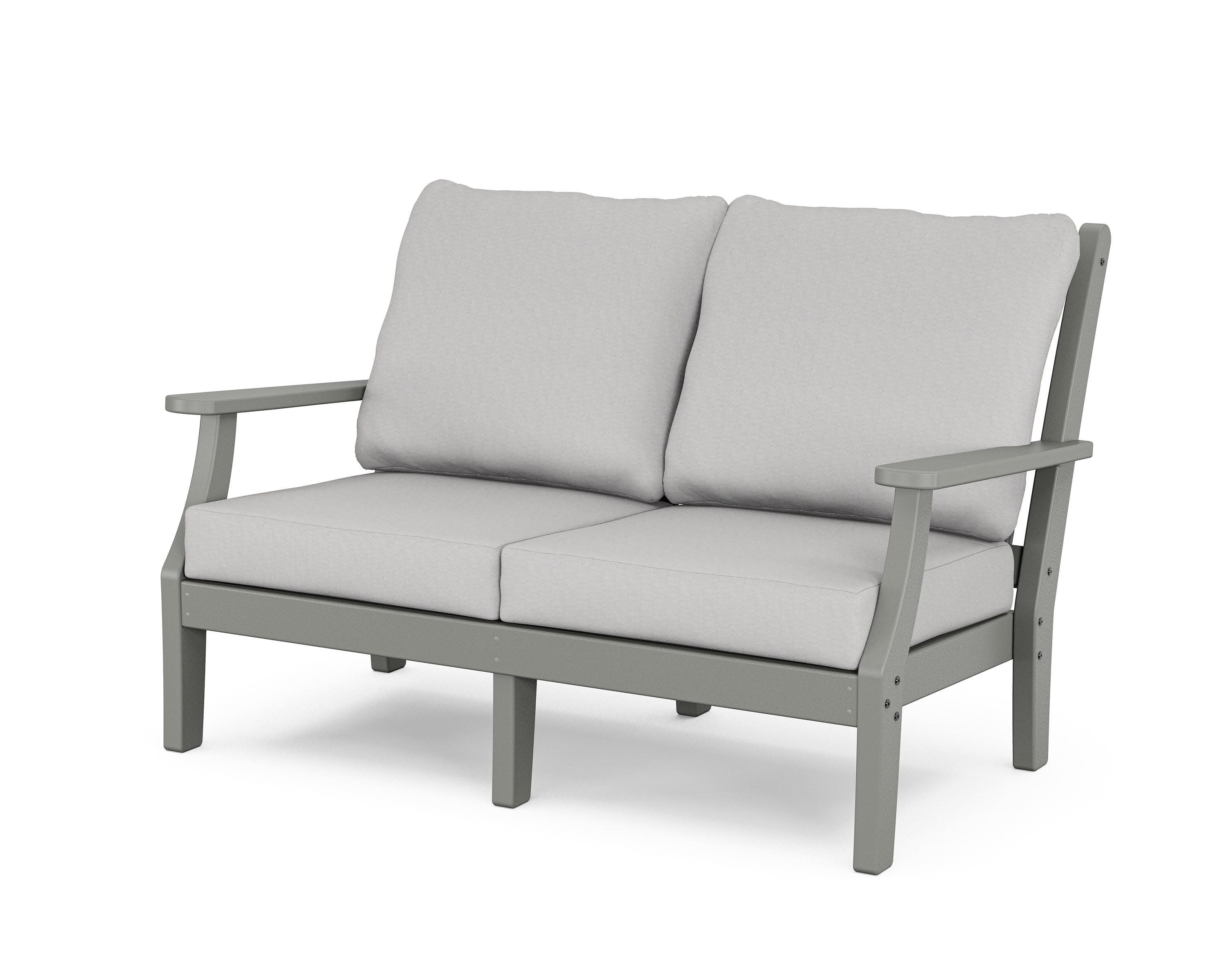Wovendale Deep Seating Loveseat in Slate Grey / Diamond in the Rough