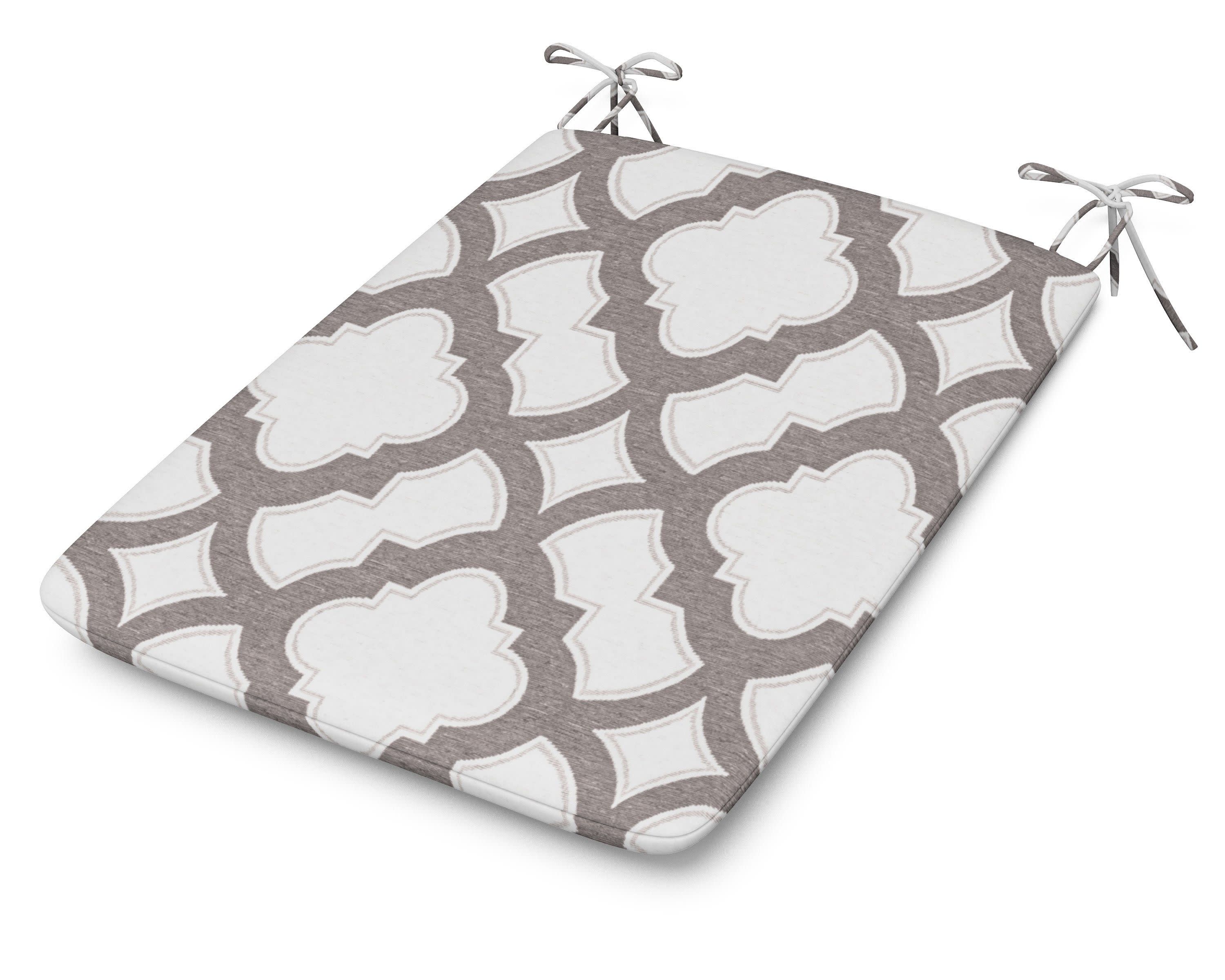 1100 Plaza Seat Pad in Trellis Grey Mist