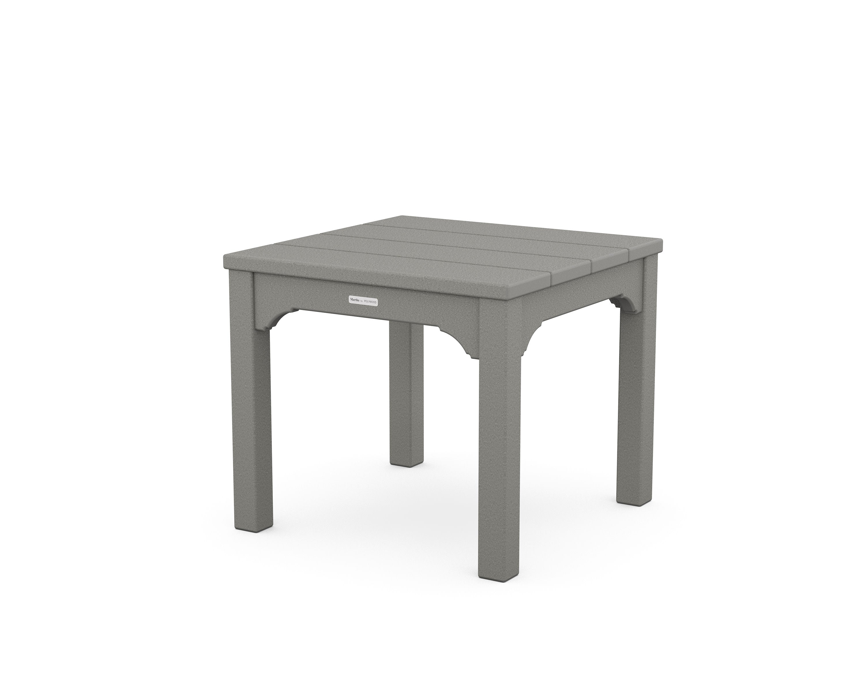 Chinoiserie End Table in Slate Grey
