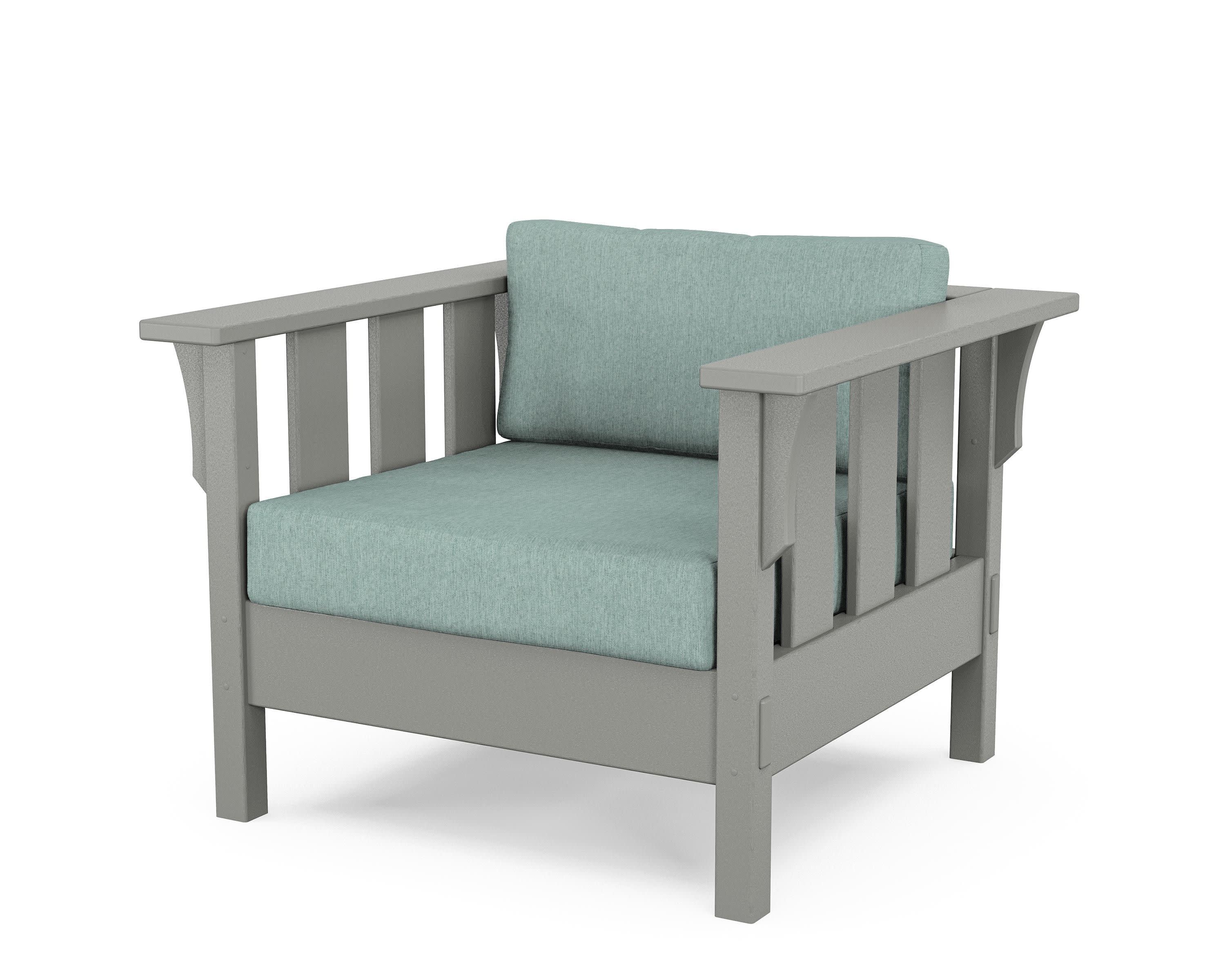 Acadia Deep Seating Chair in Slate Grey / Glacier Spa