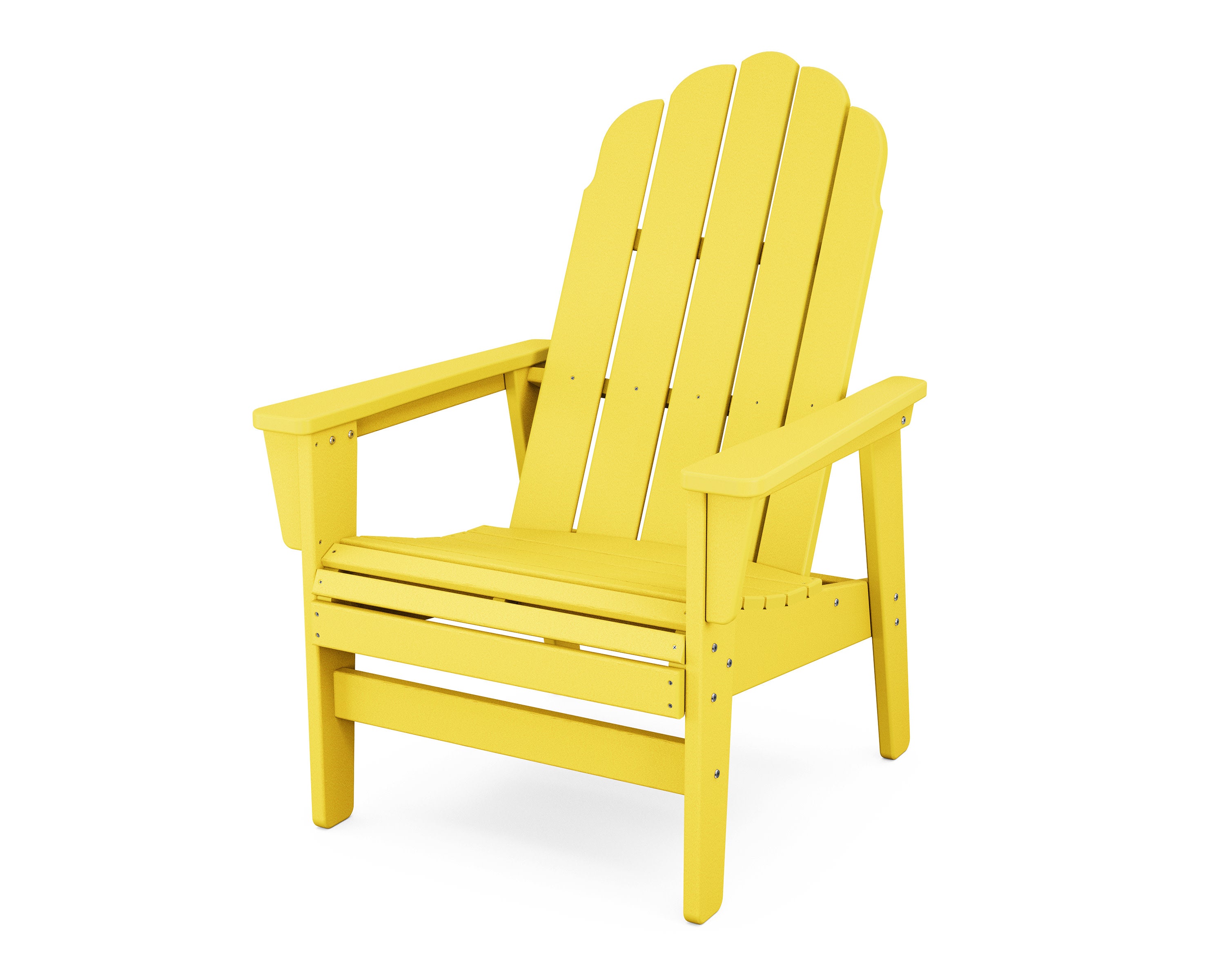 Vineyard Grand Upright Adirondack Chair in Lemon