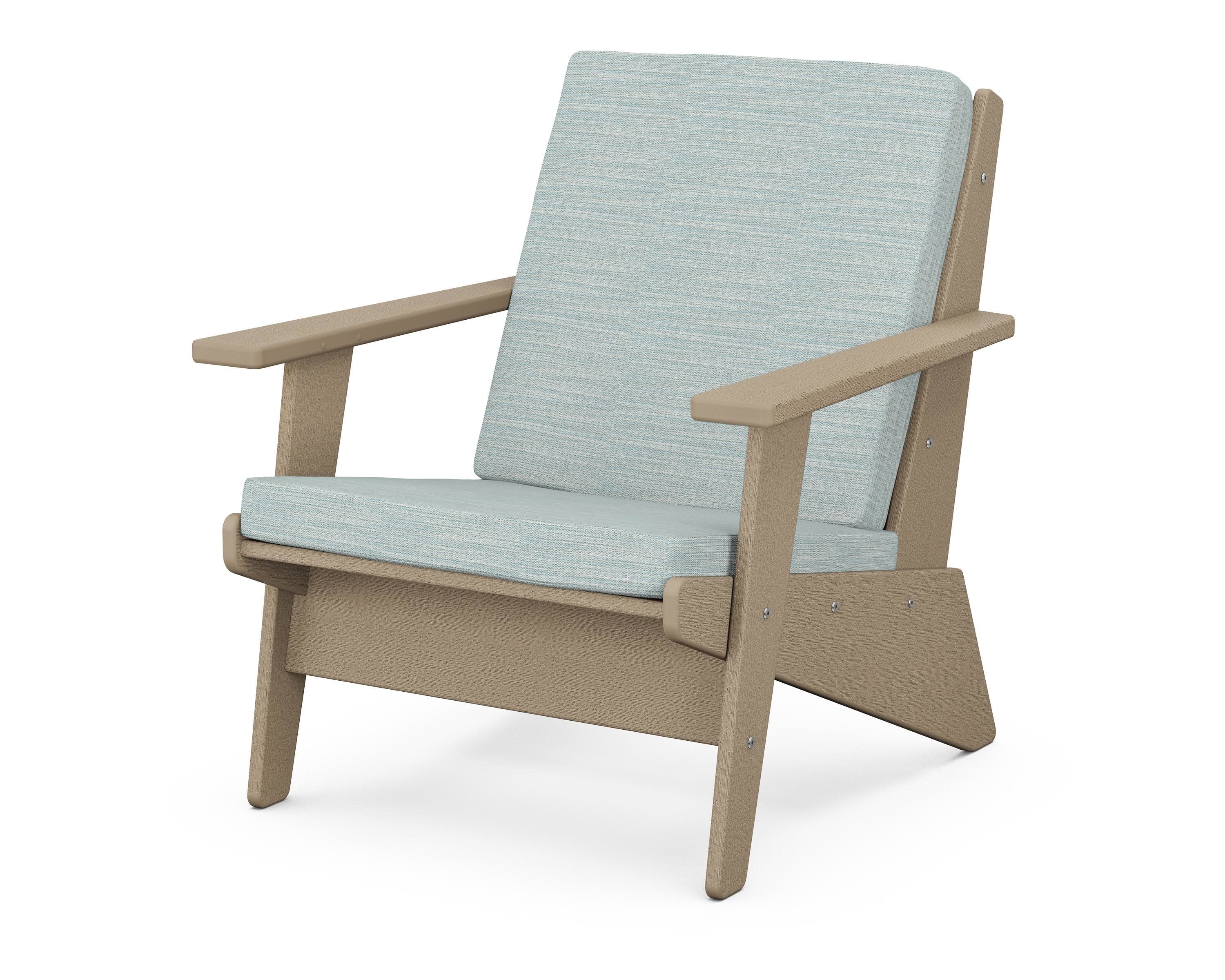 Riviera Modern Lounge Chair in Vintage Sahara / Soothe Mist