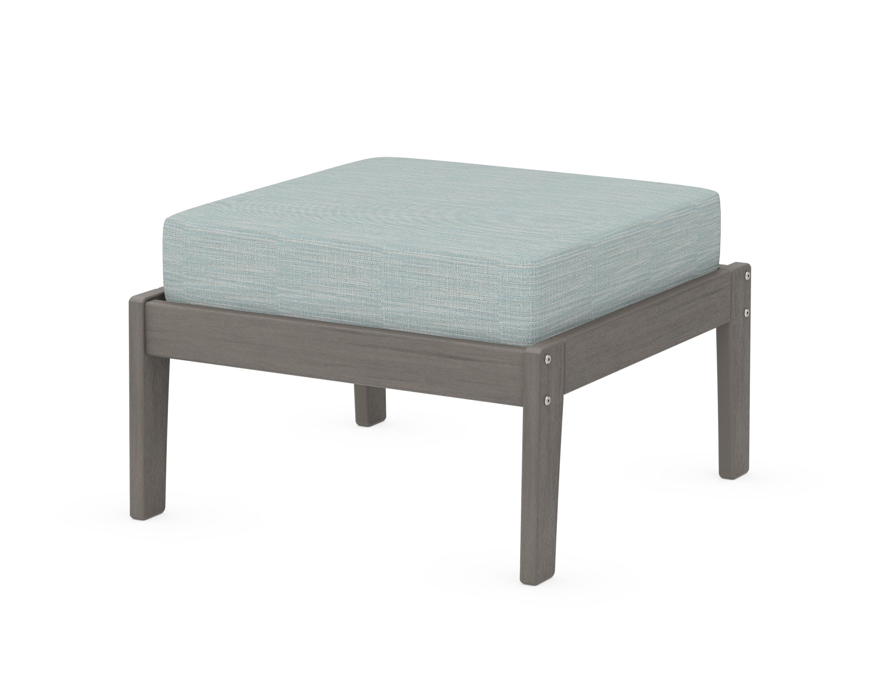 Deep Seating Ottoman in Driftwood / Soothe Mist