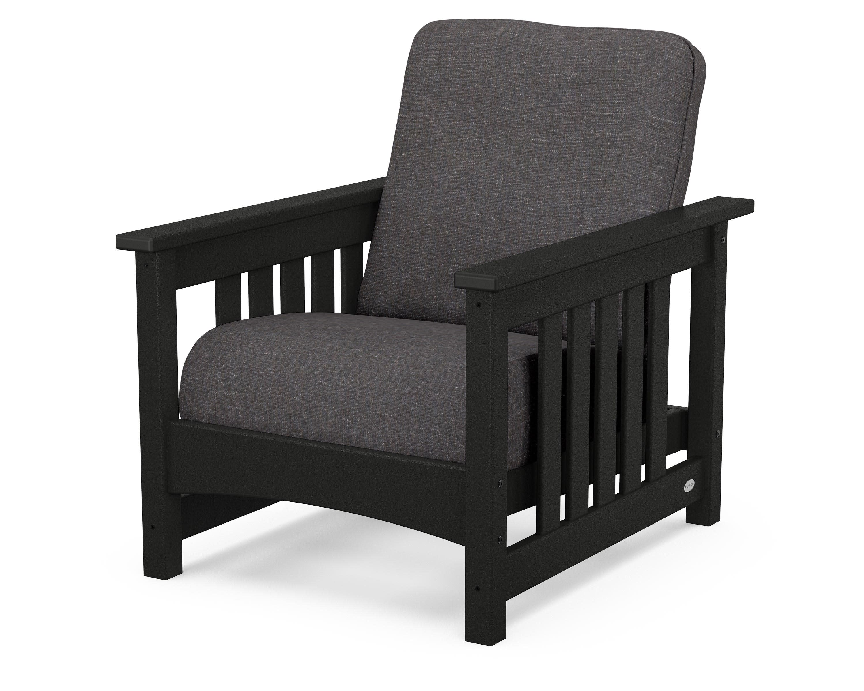 Club Mission Chair in Black / Ash Charcoal
