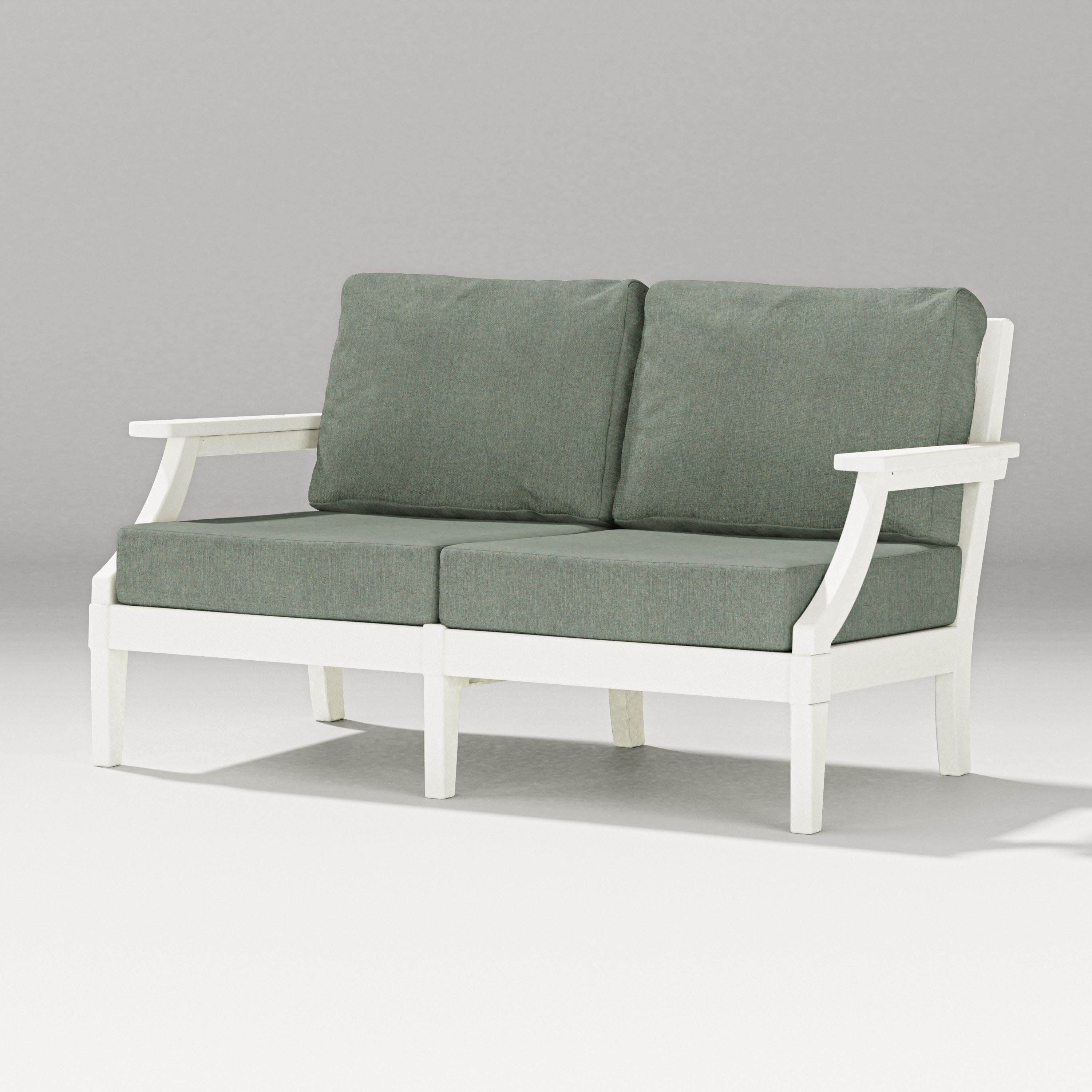 Estate Loveseat in Vintage White / Cast Sage