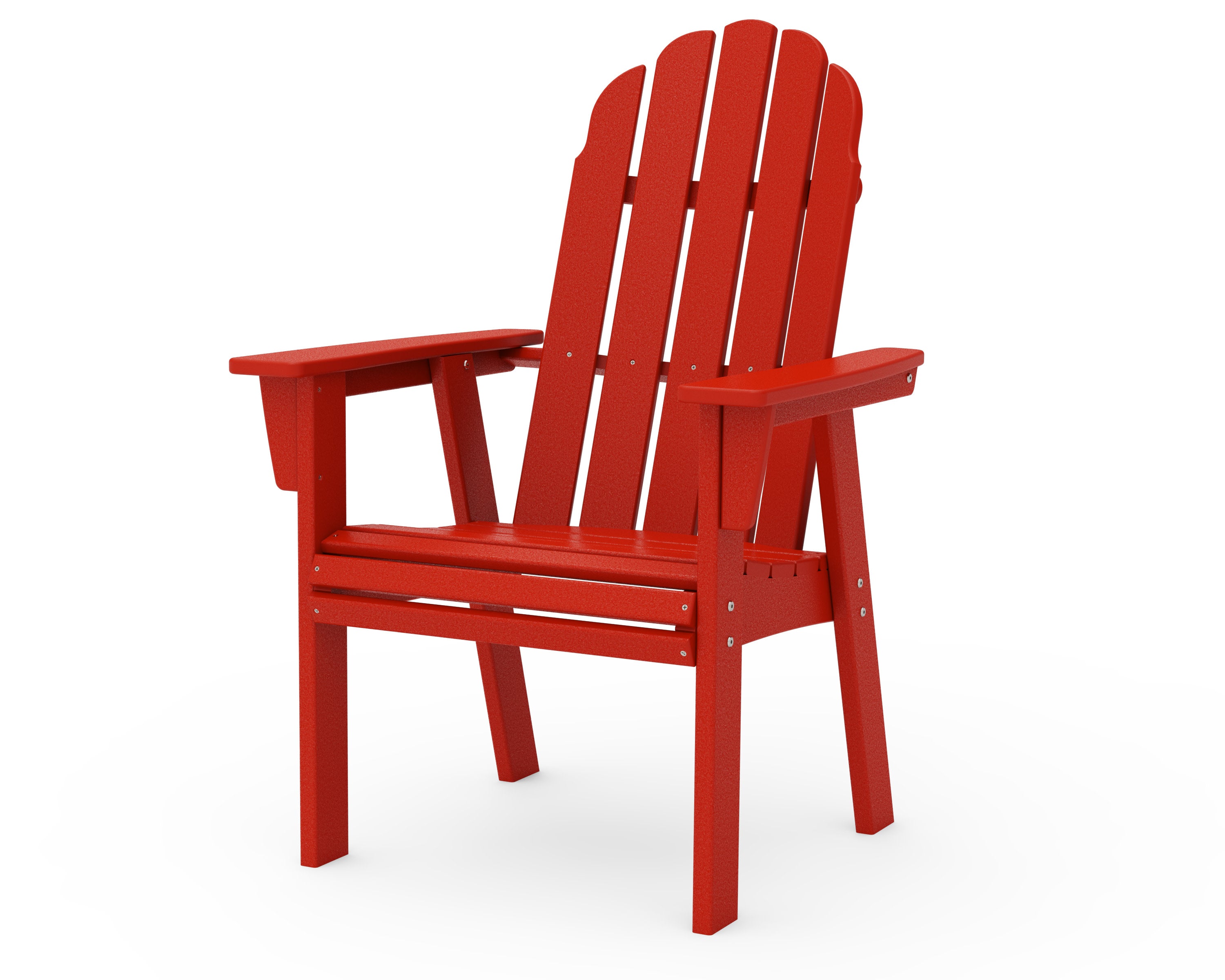 Vineyard Curveback Adirondack Dining Chair in Sunset Red