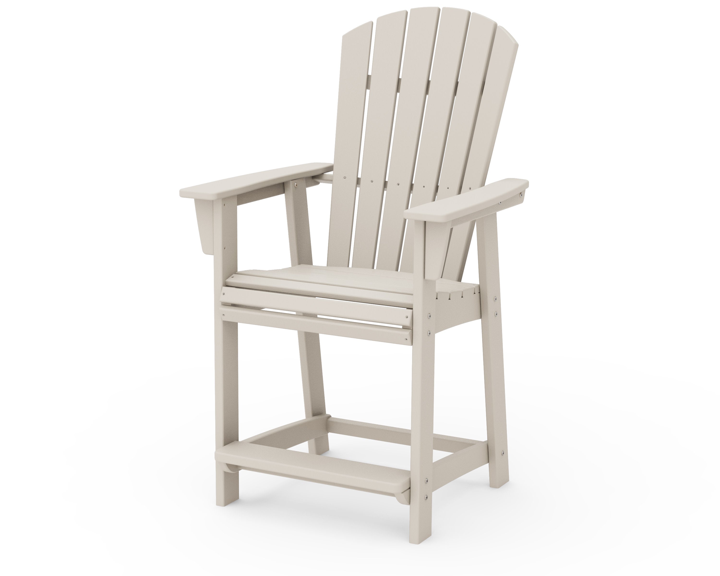 Nautical Curveback Adirondack Counter Chair in Sand