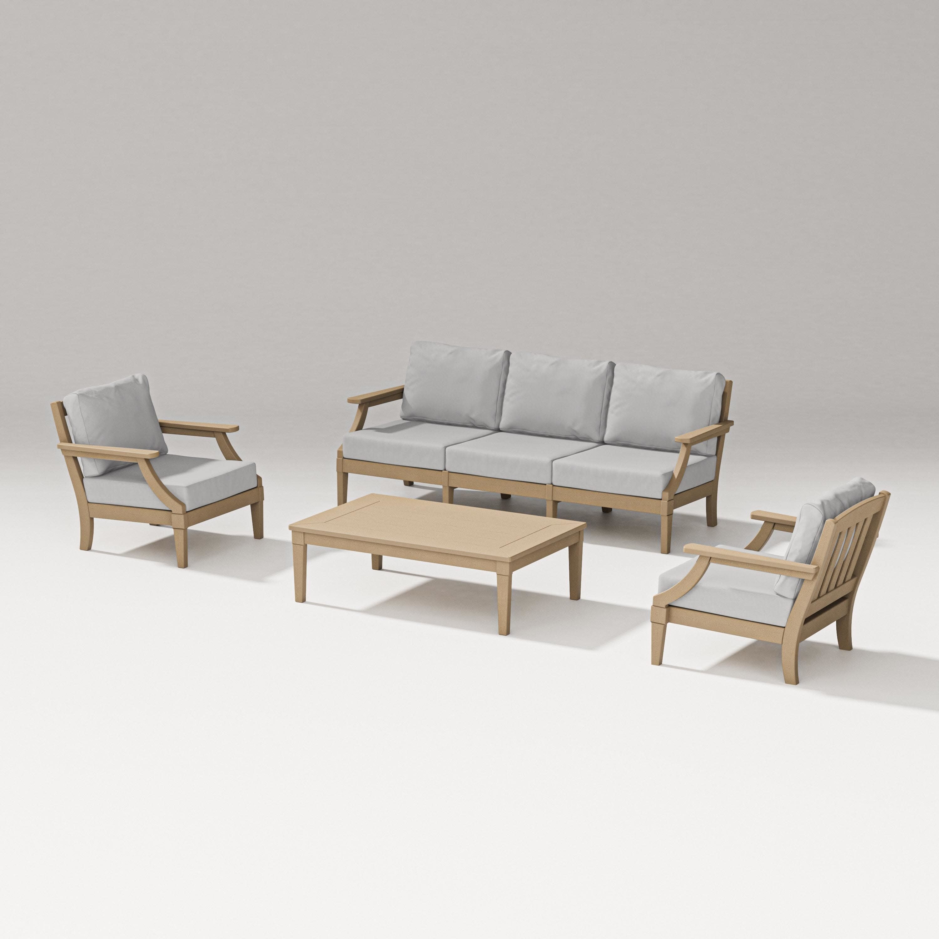 Estate 4-Piece Lounge Sofa Set in Vintage Sahara / Diamond in the Rough