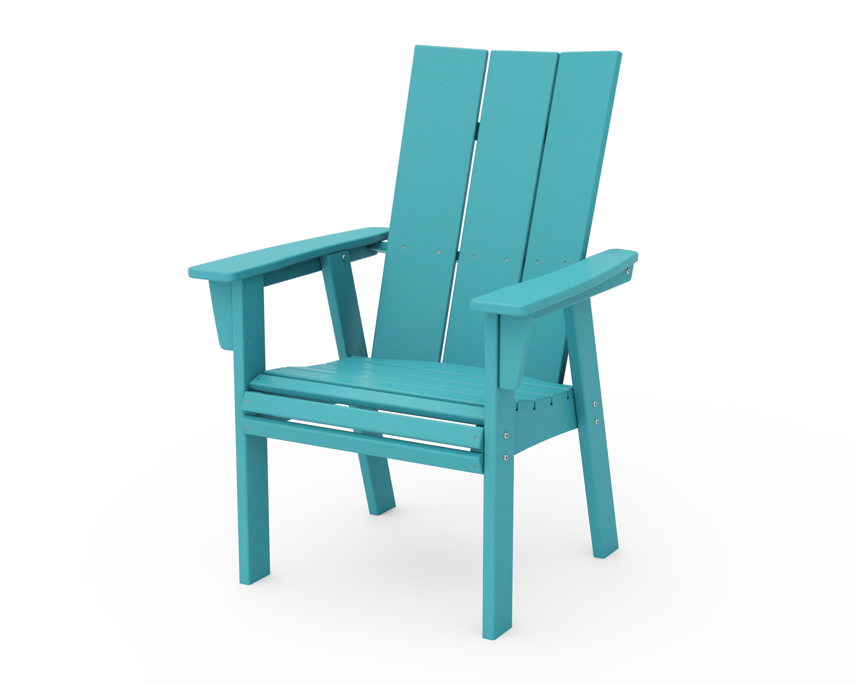 Modern Curveback Adirondack Dining Chair in Aruba
