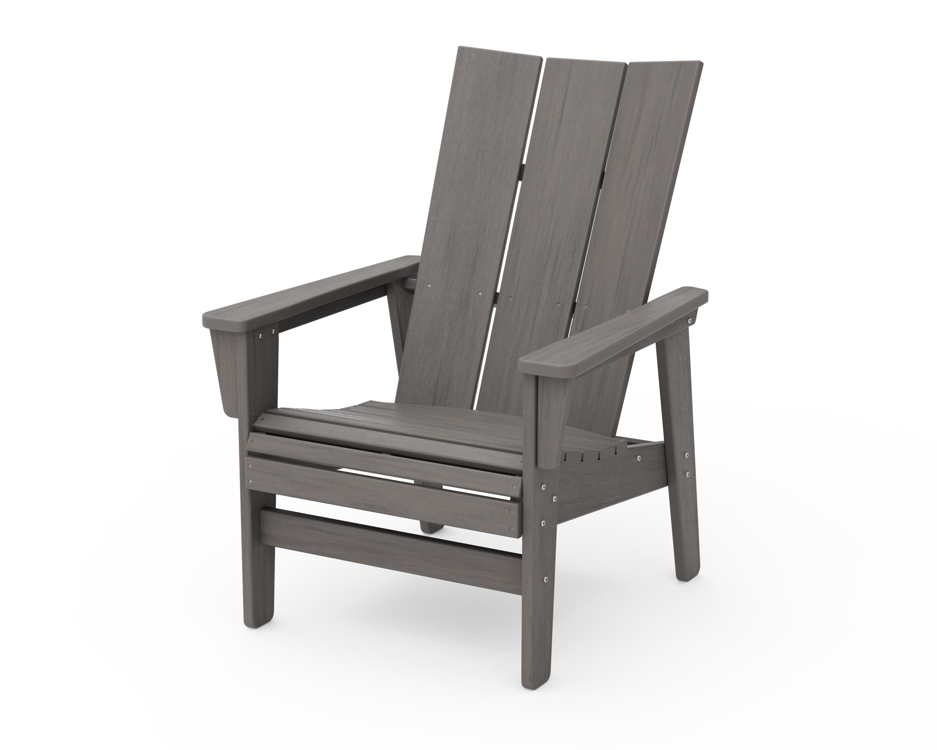Modern Grand Upright Adirondack Chair in Driftwood