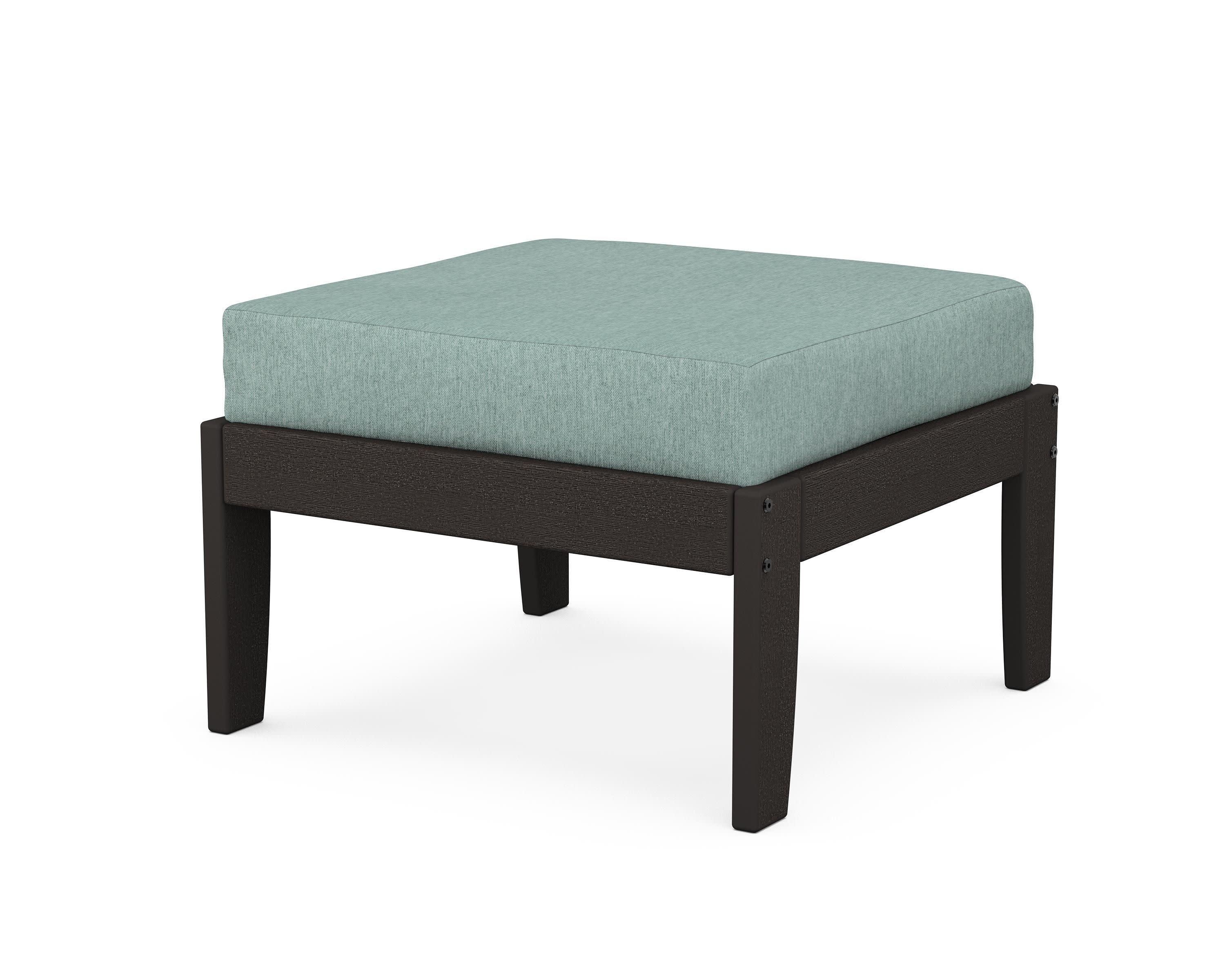 Modular Ottoman - Classic in Vintage Coffee / Glacier Spa