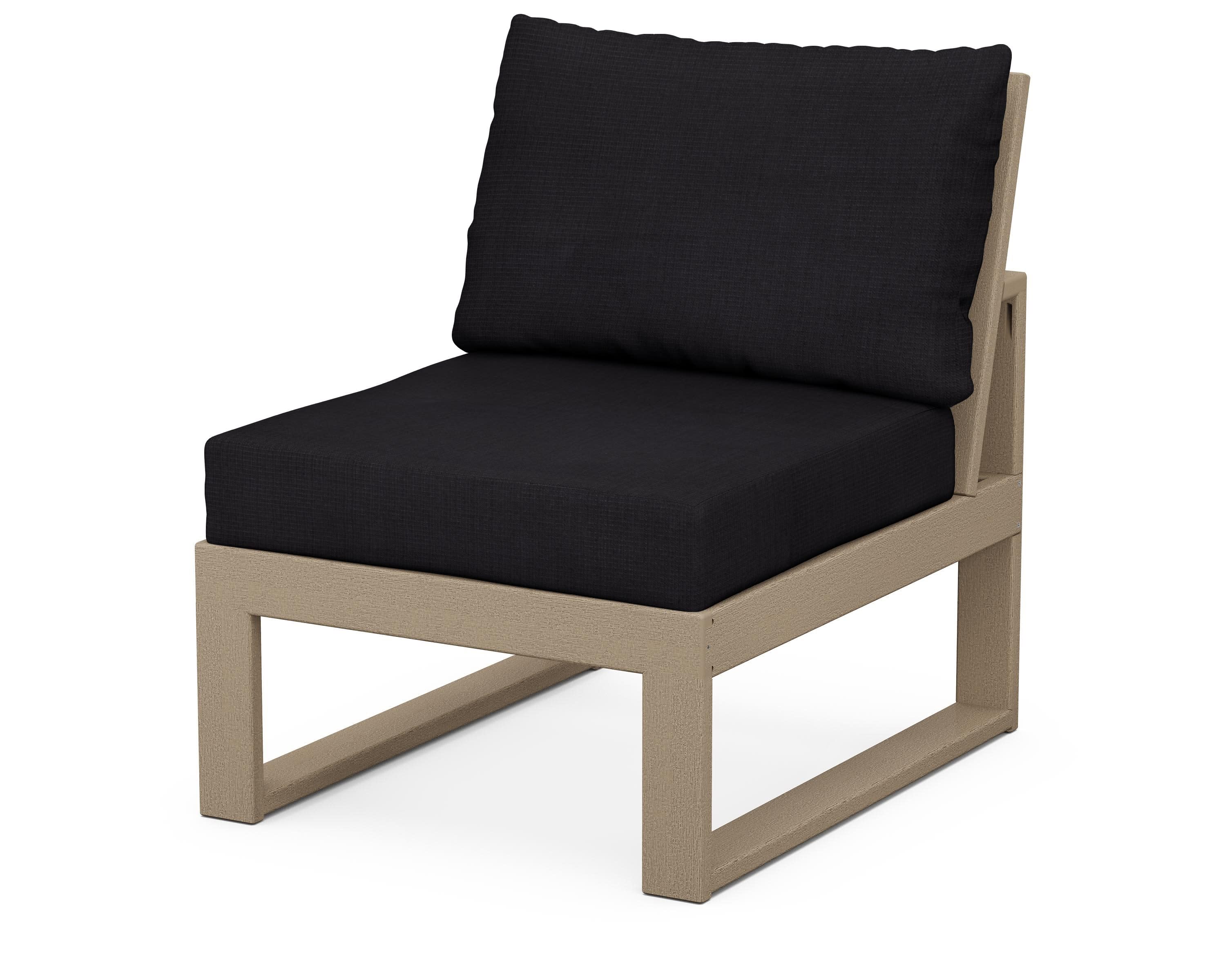 Modular Armless Chair in Vintage Sahara / Midnight Linen
