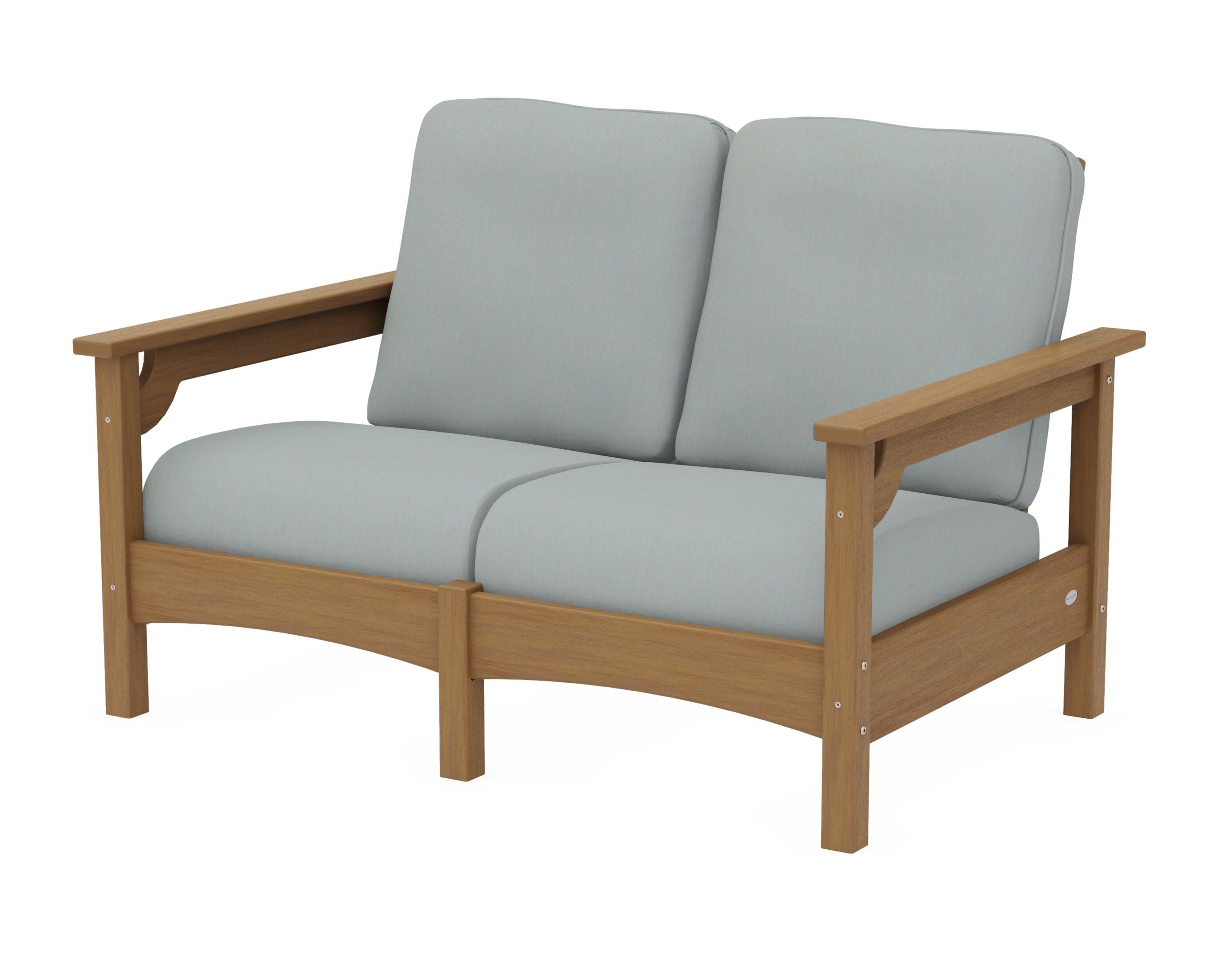 Club Loveseat in Natural / Spa