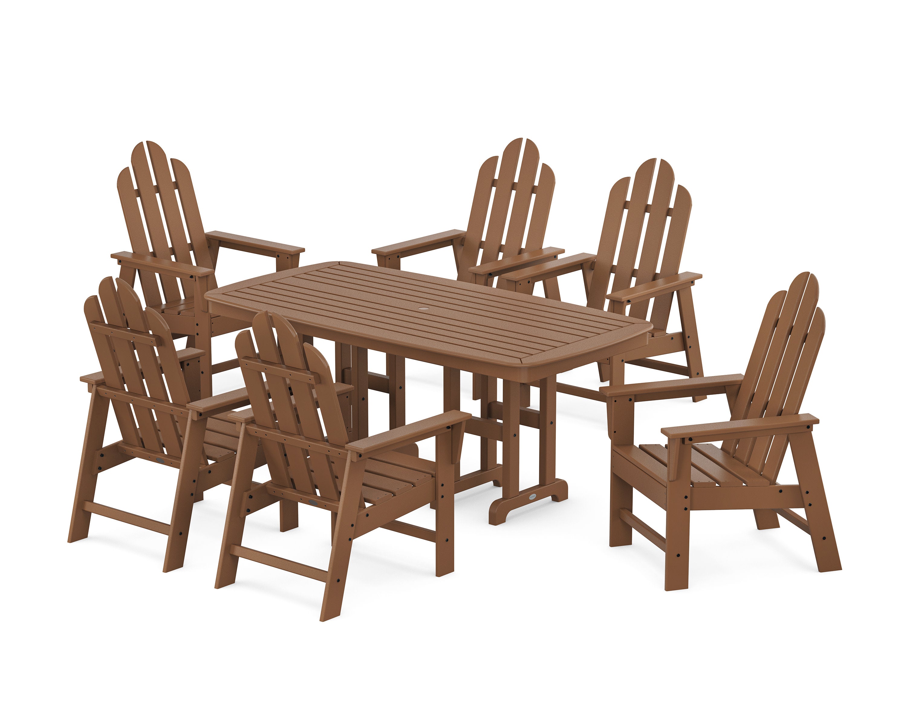 Long Island 7-Piece Dining Set in Teak