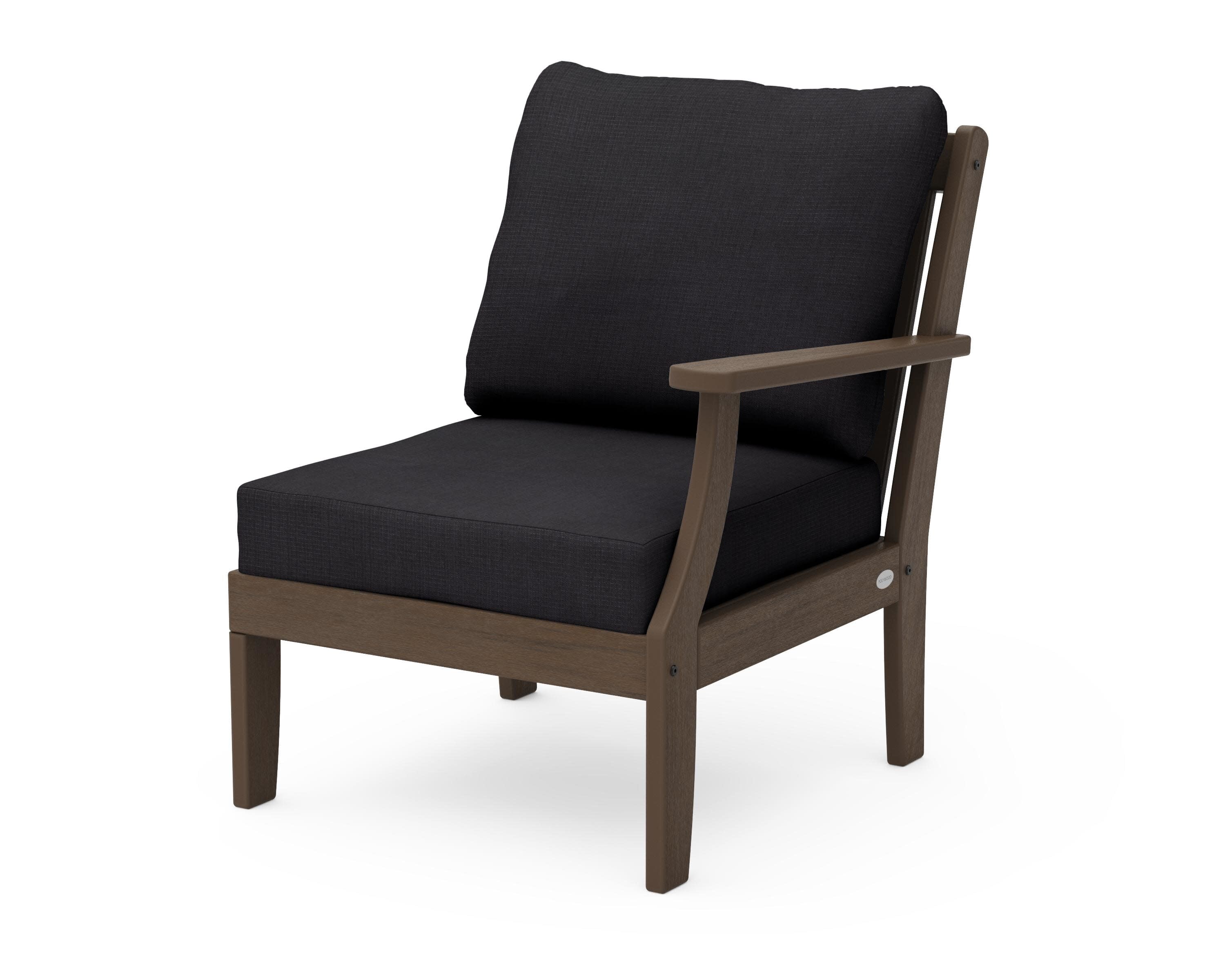 Braxton Modular Right Arm Chair in Kona / Midnight Linen