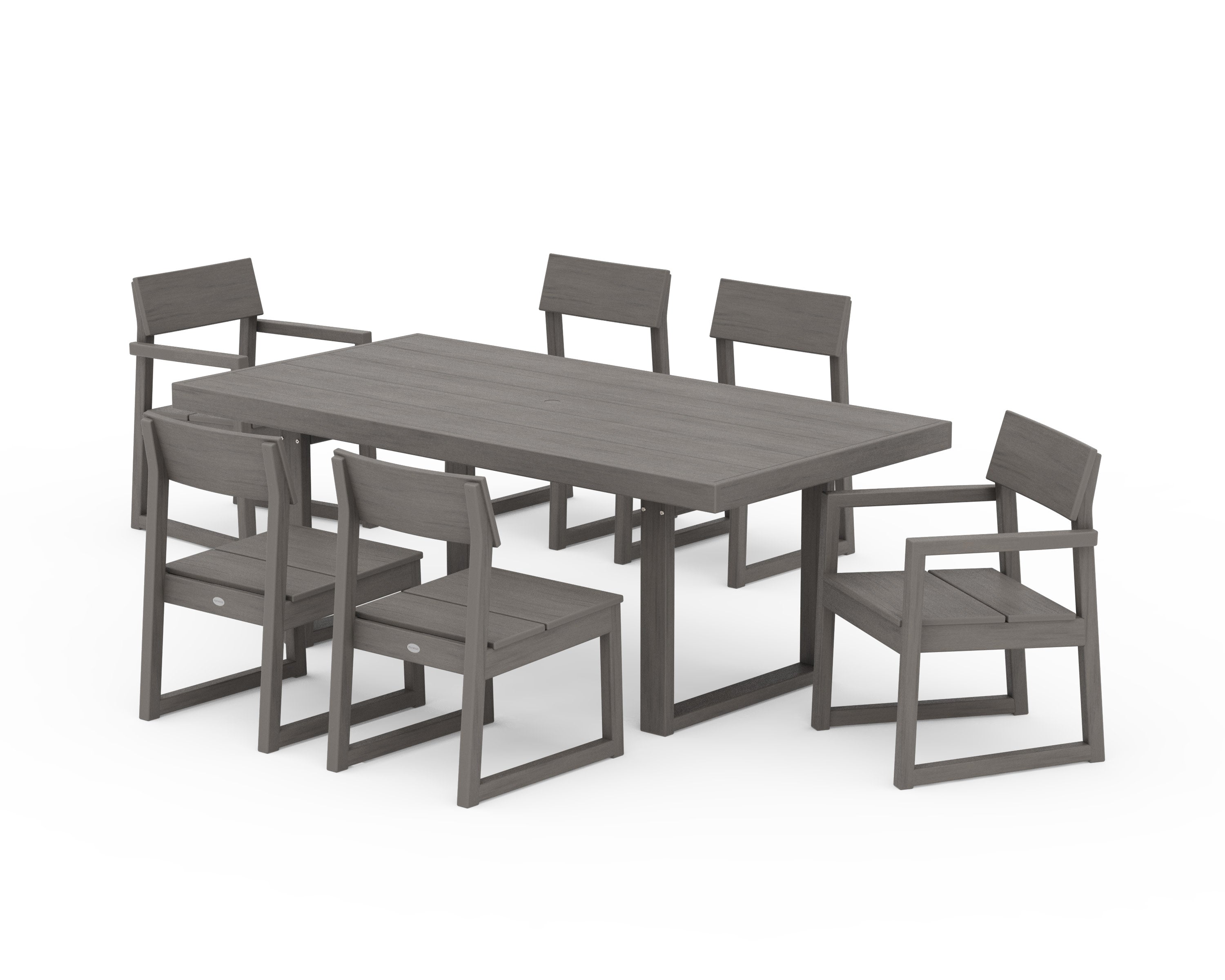 EDGE 7-Piece Dining Set in Driftwood