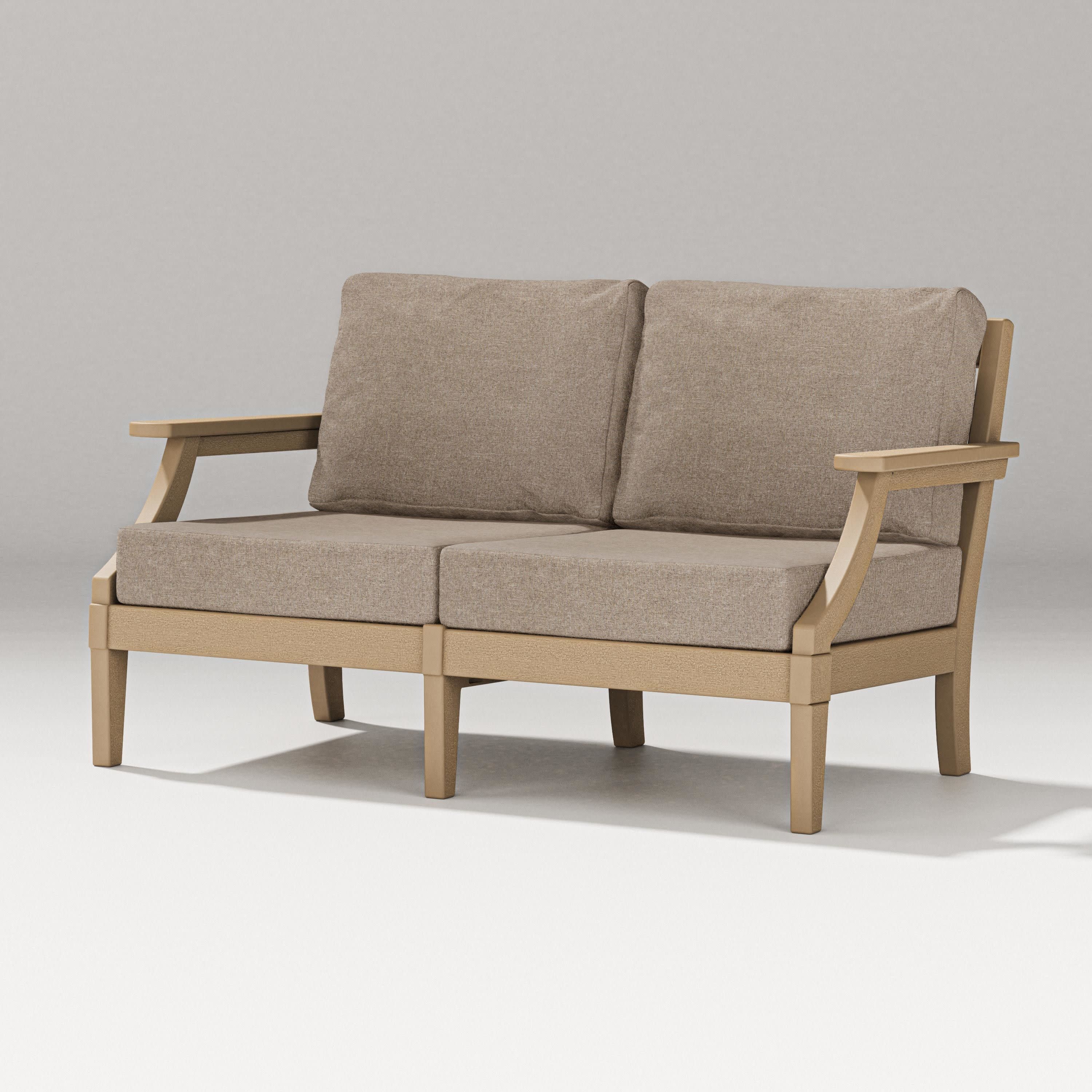Estate Loveseat in Vintage Sahara / Spiced Burlap