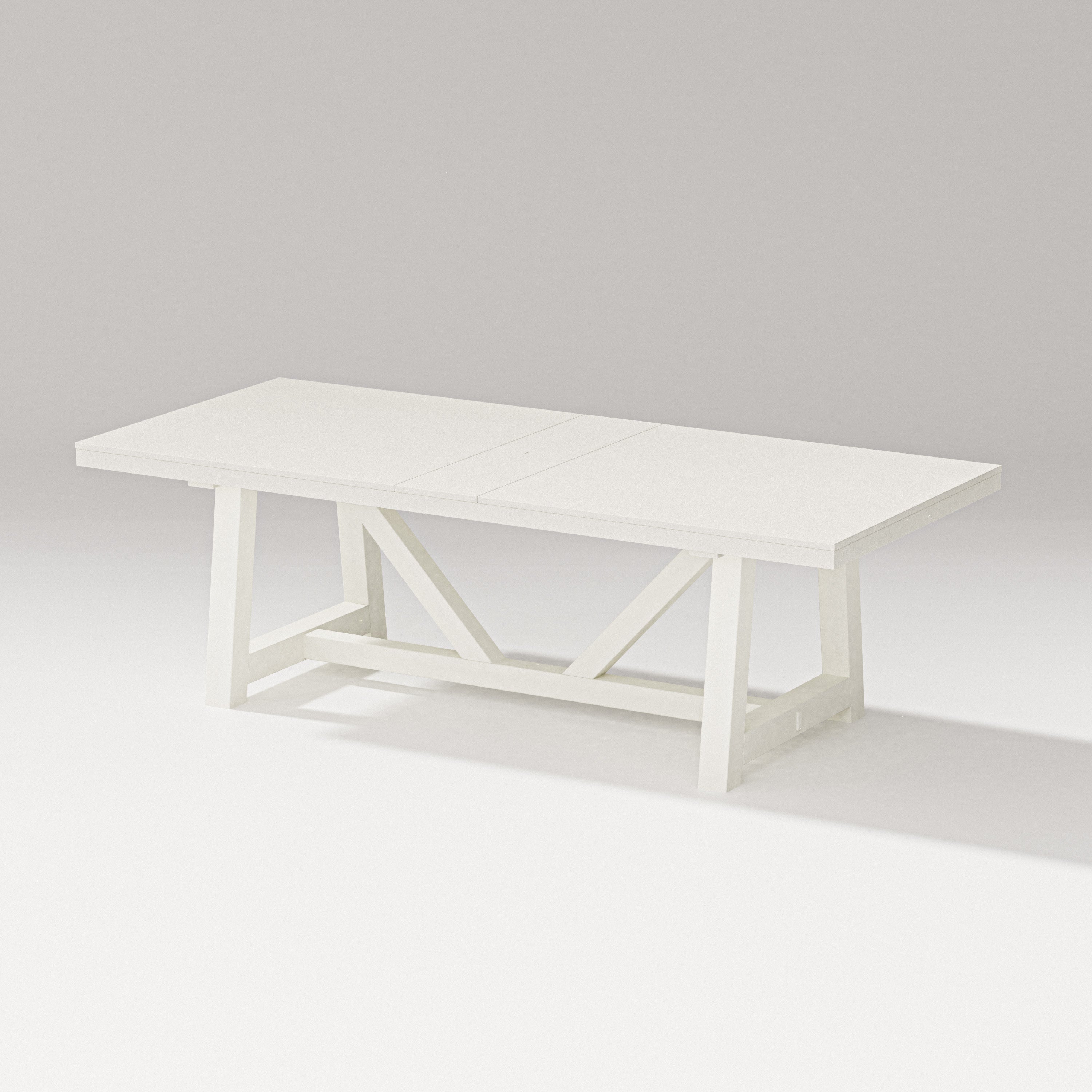 96" A-Frame Dining Table in Vintage White
