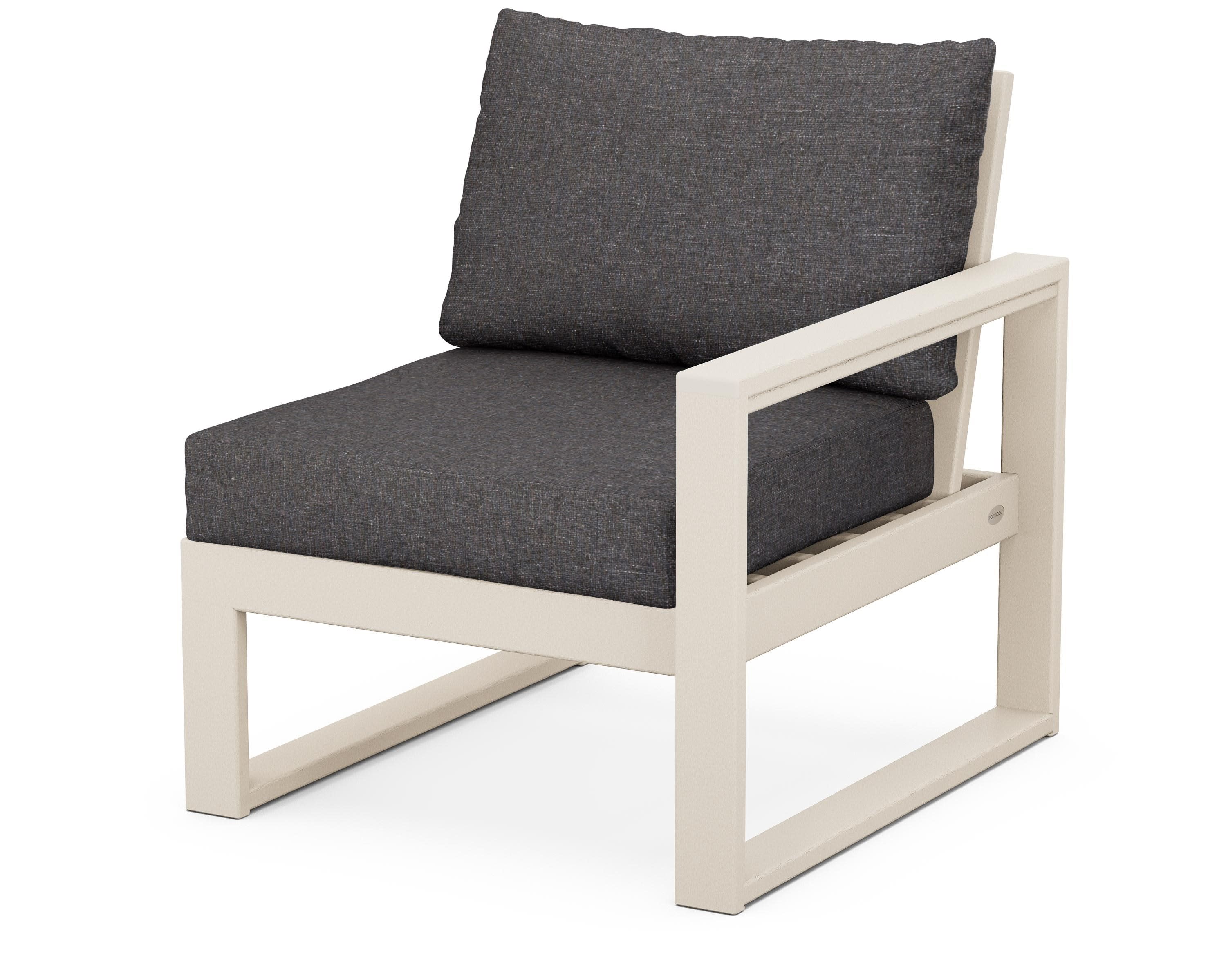 EDGE Modular Right Arm Chair in Sand / Ash Charcoal