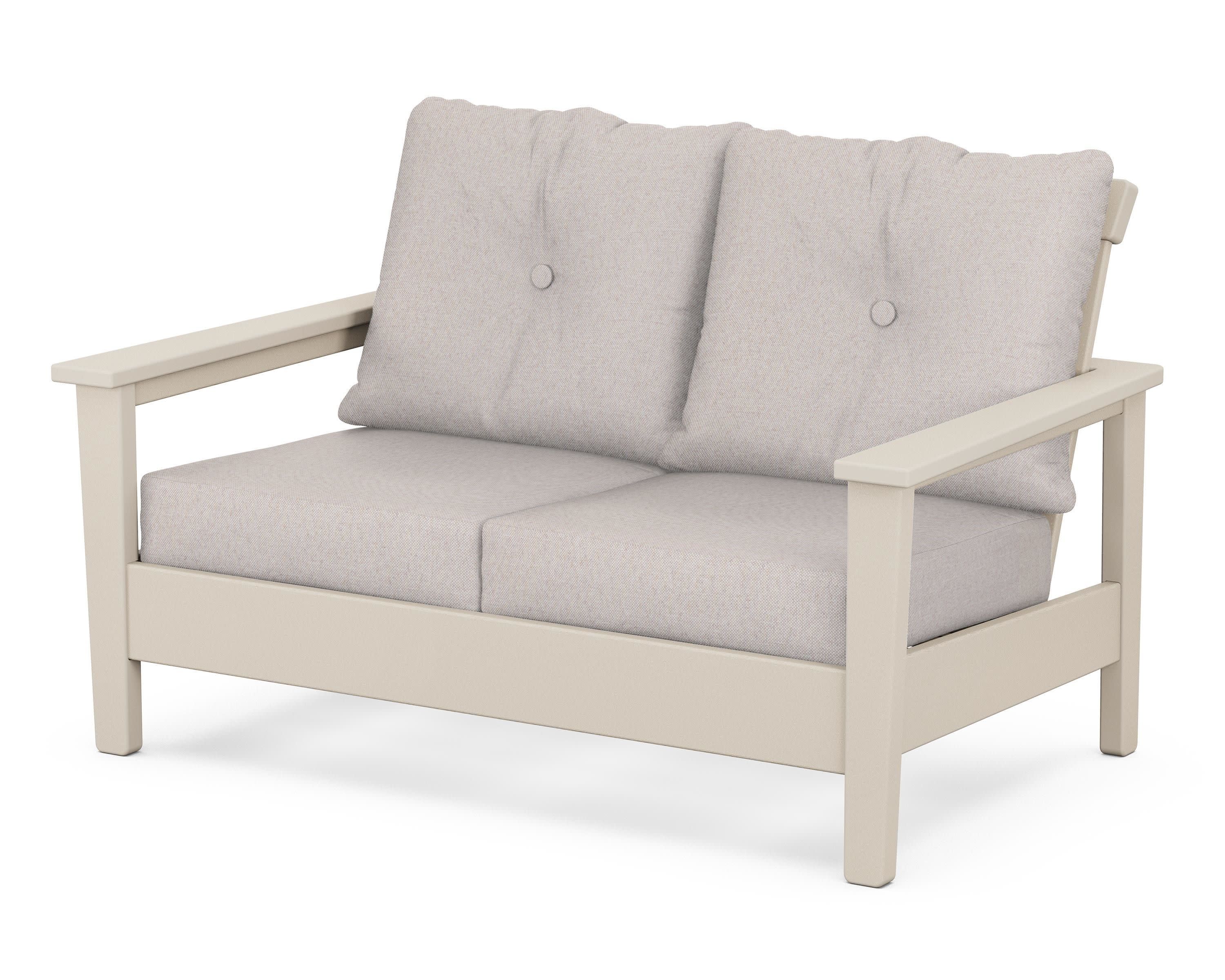 Prescott Deep Seating Loveseat in Sand / Dune Burlap
