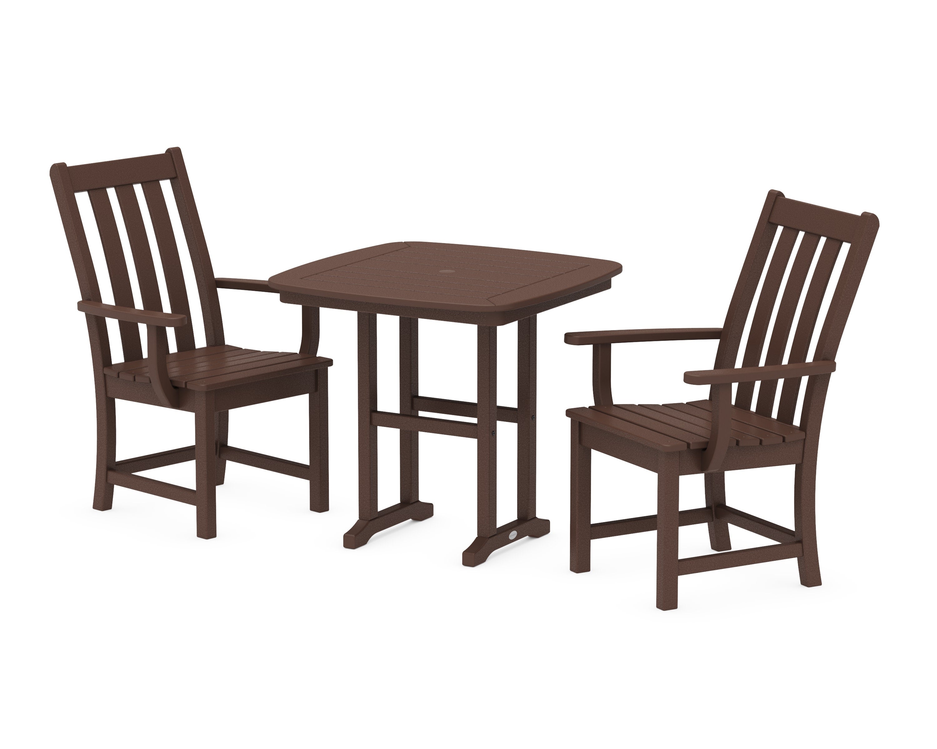 Vineyard 3-Piece Dining Set in Mahogany
