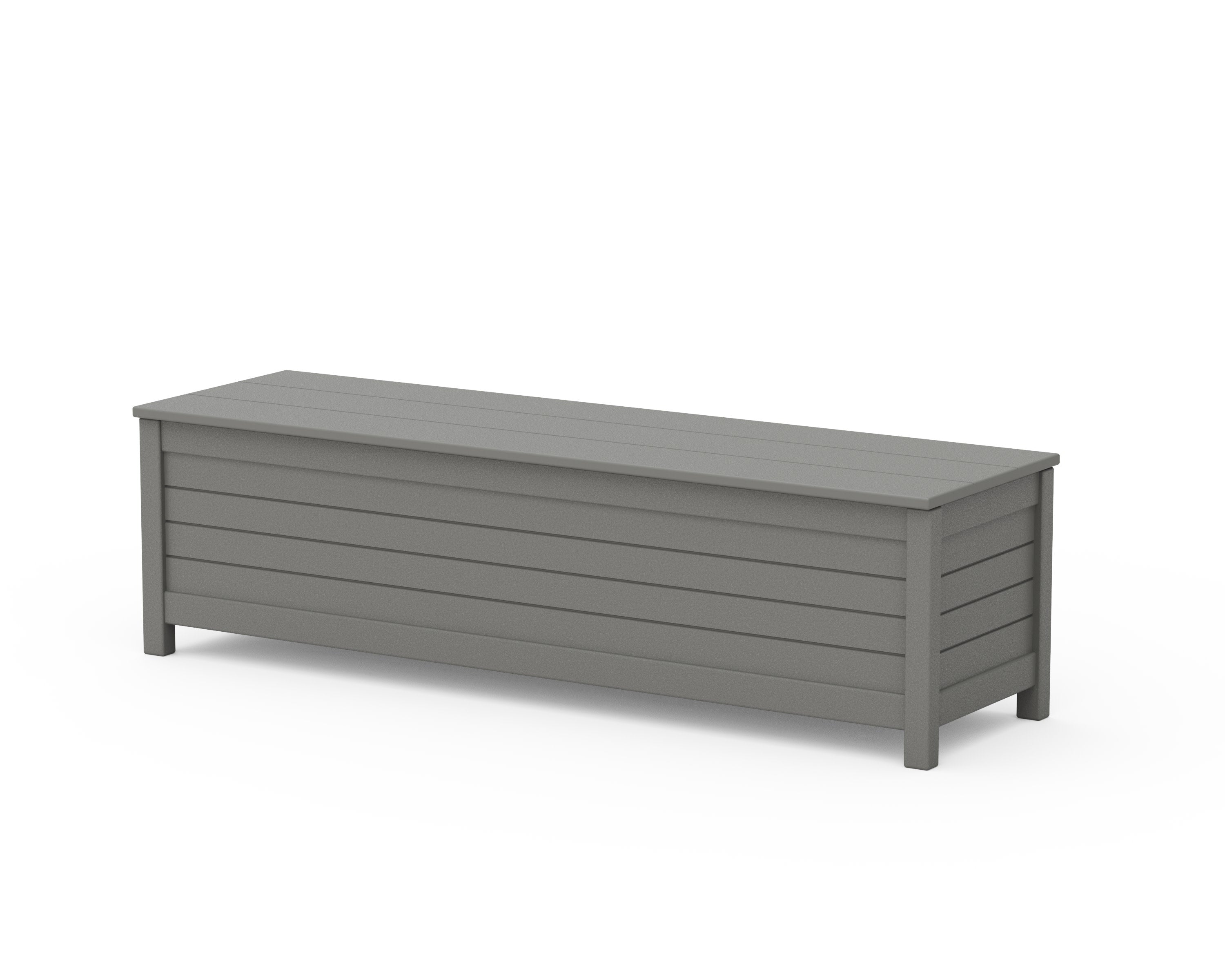 Nautical 60" Storage Bench in Slate Grey