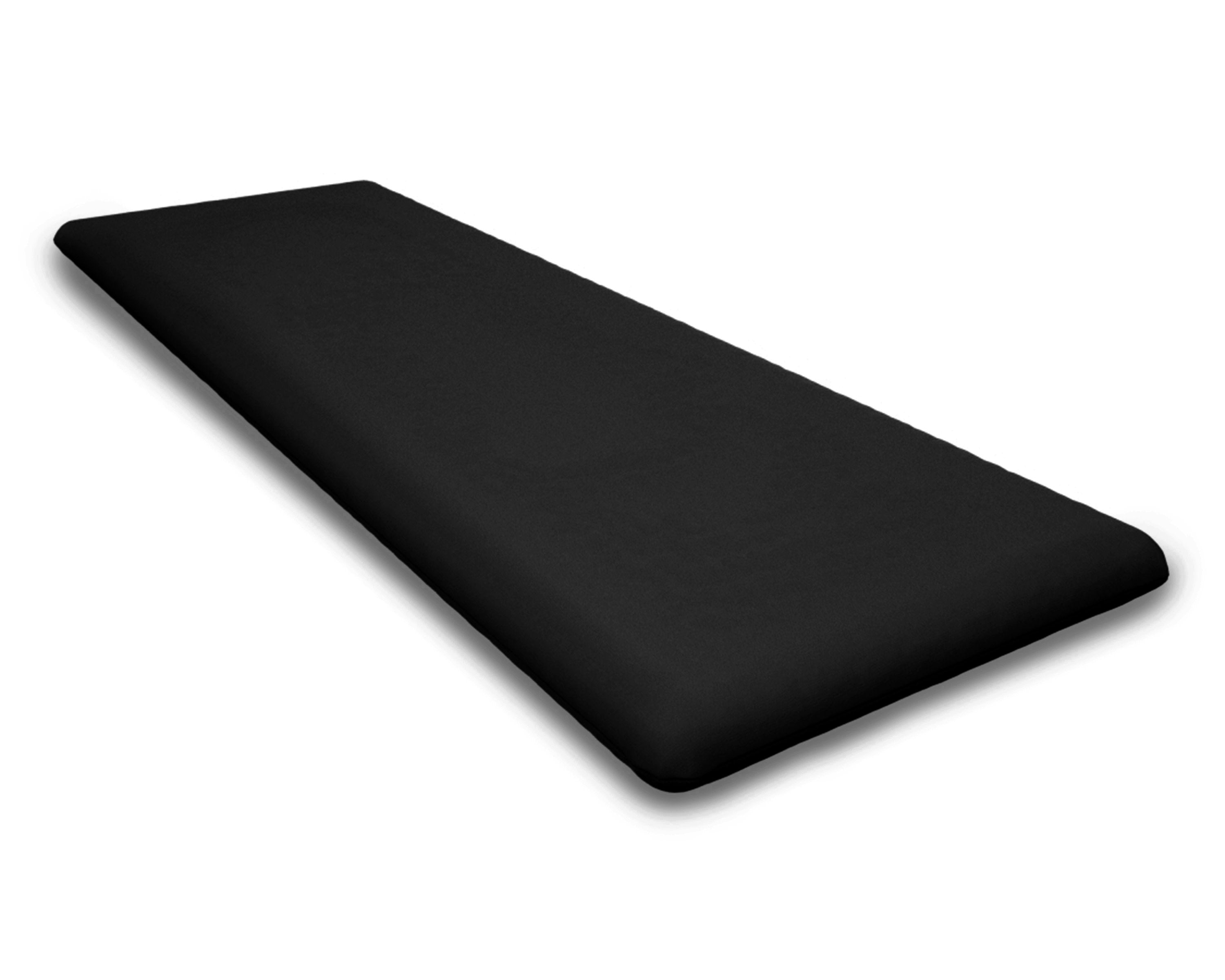 Bench Seat Cushion - 18.5"D x 55.5"W x 2.5"H in Canvas Black