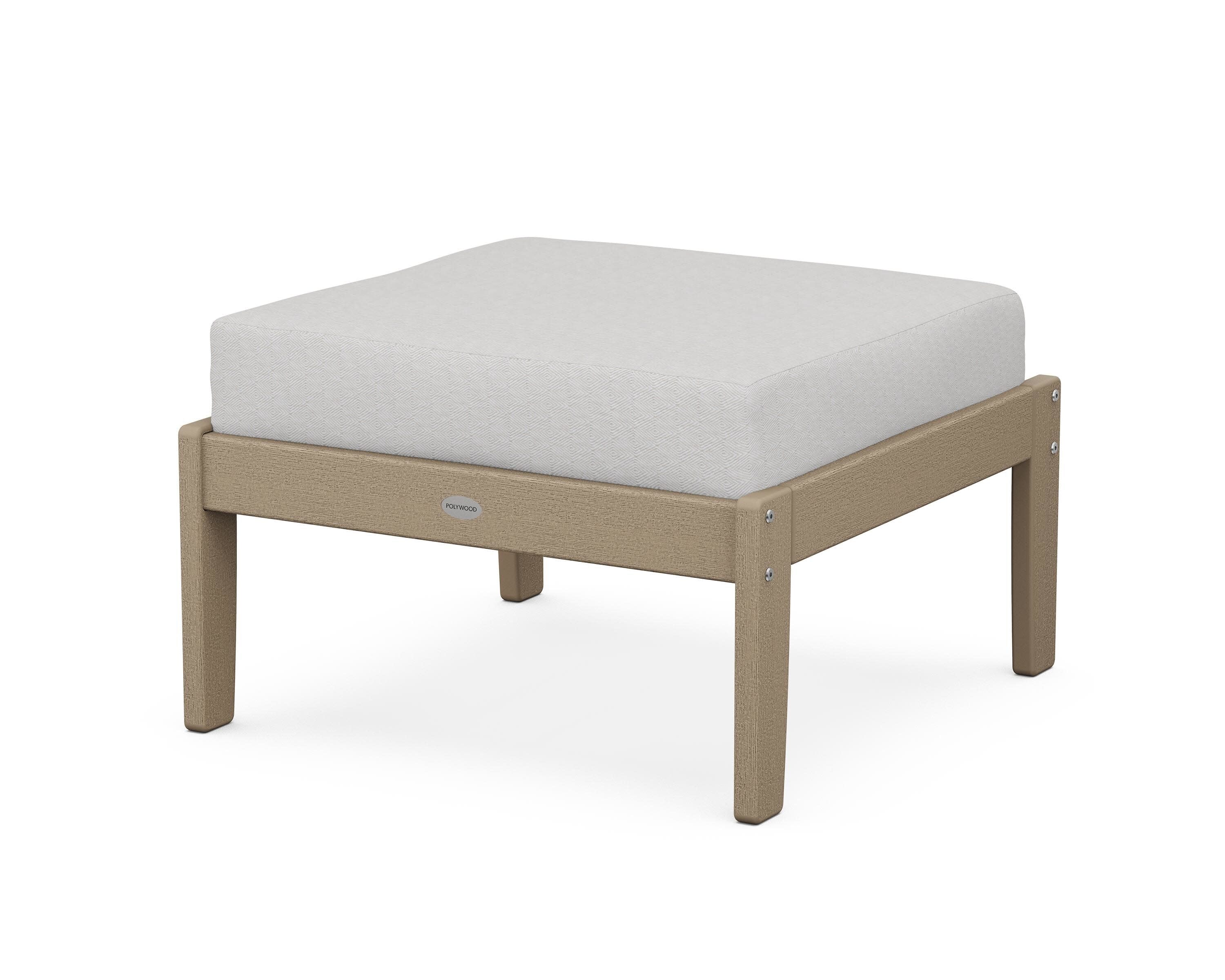 Braxton Deep Seating Ottoman in Vintage Sahara / Diamond in the Rough