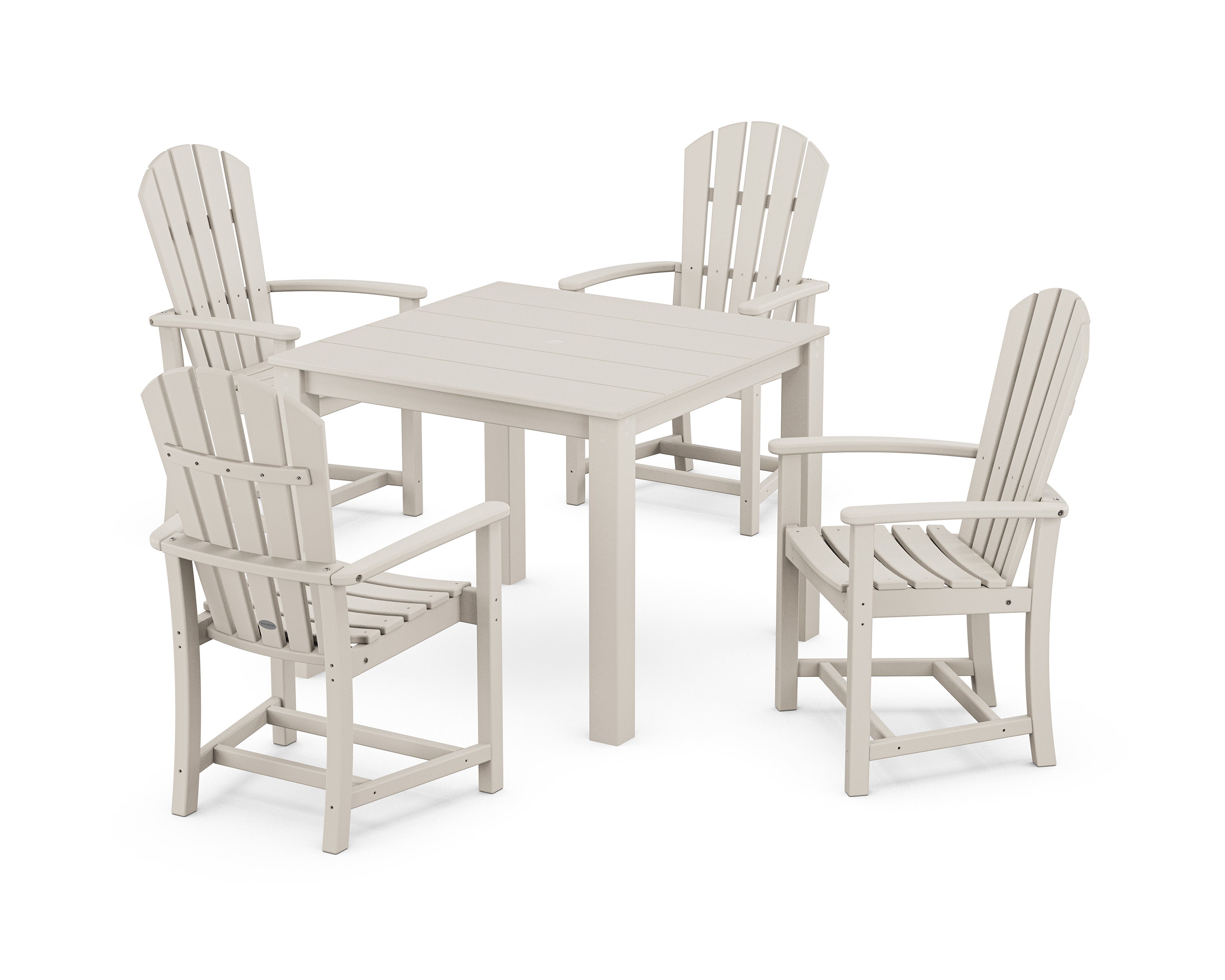 Palm Coast 5-Piece Parsons Dining Set in Sand