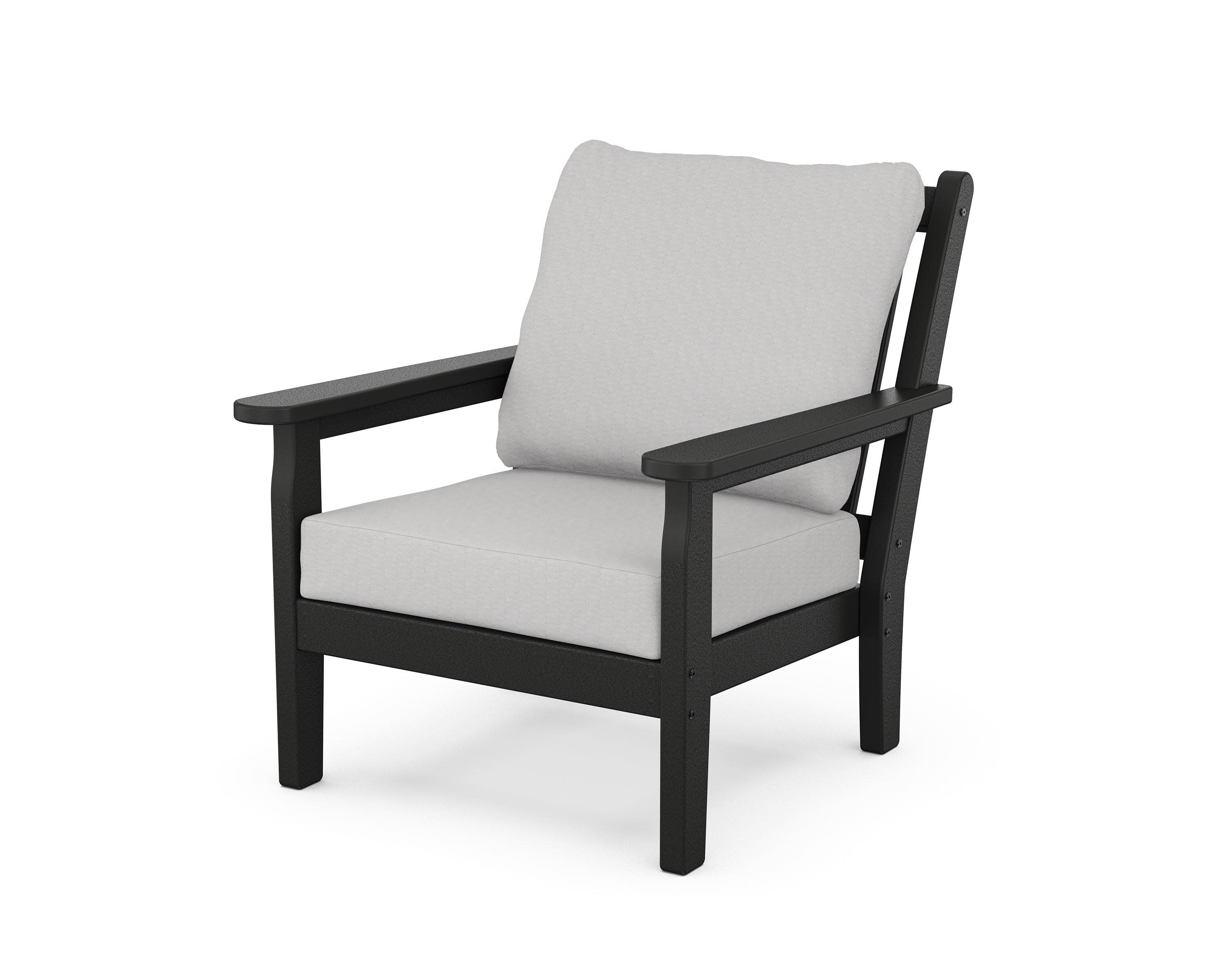 Chippendale Deep Seating Chair in Black / Diamond in the Rough
