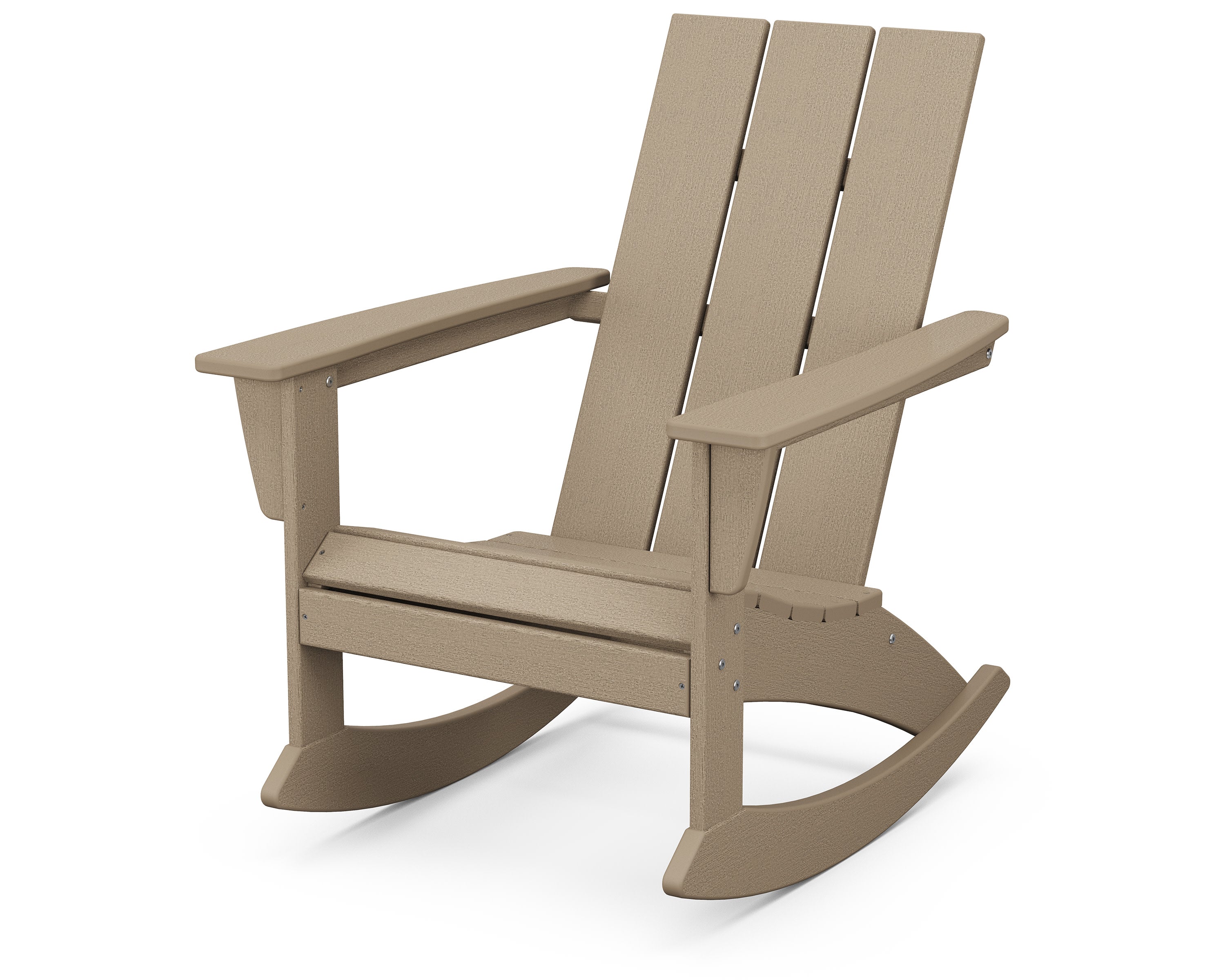 Modern Adirondack Rocking Chair in Vintage Sahara