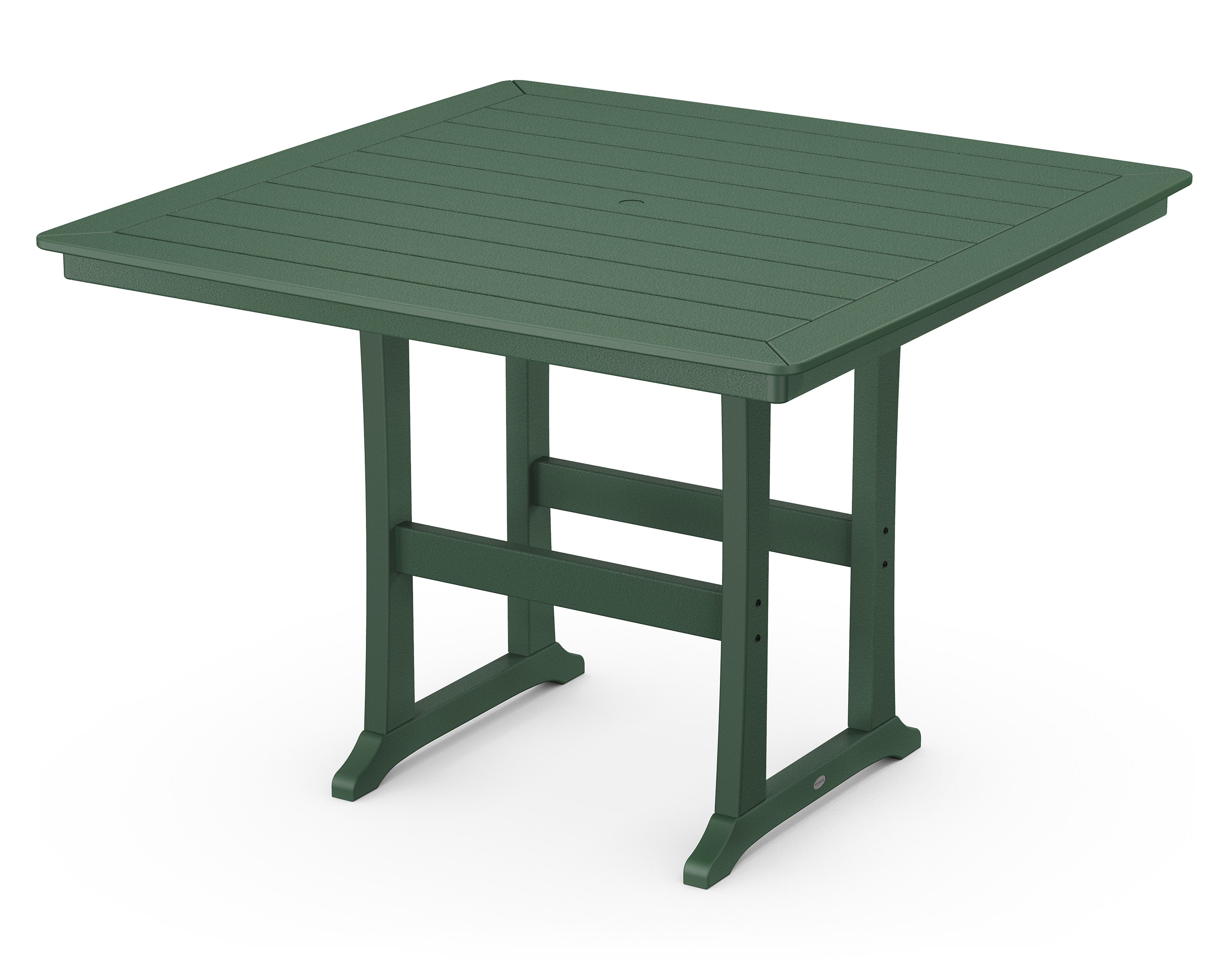 Nautical Trestle 59" Bar Table in Green