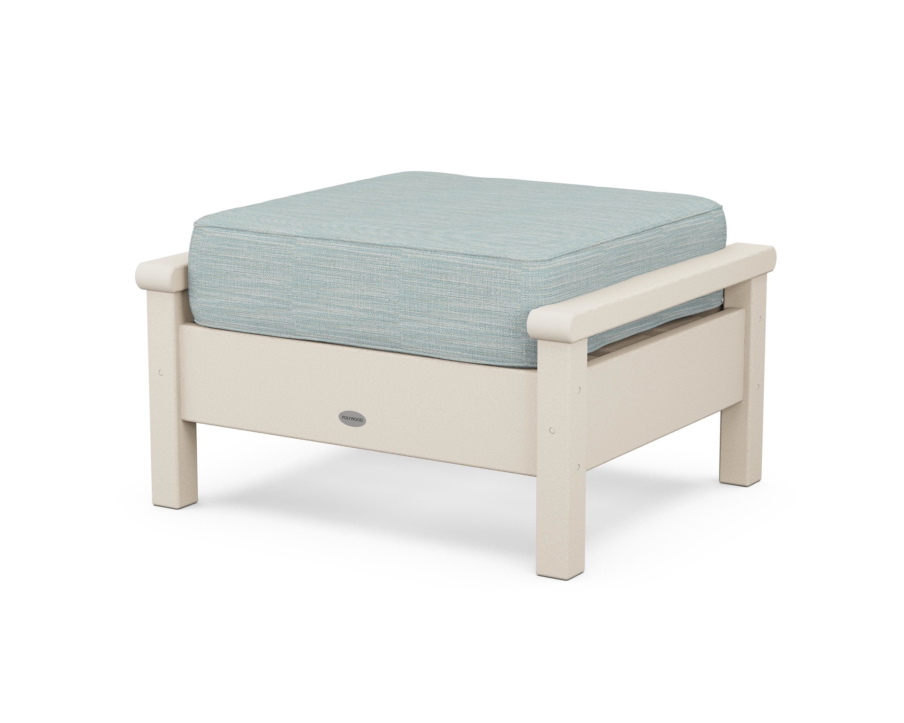 Harbour Deep Seating Ottoman in Sand / Soothe Mist
