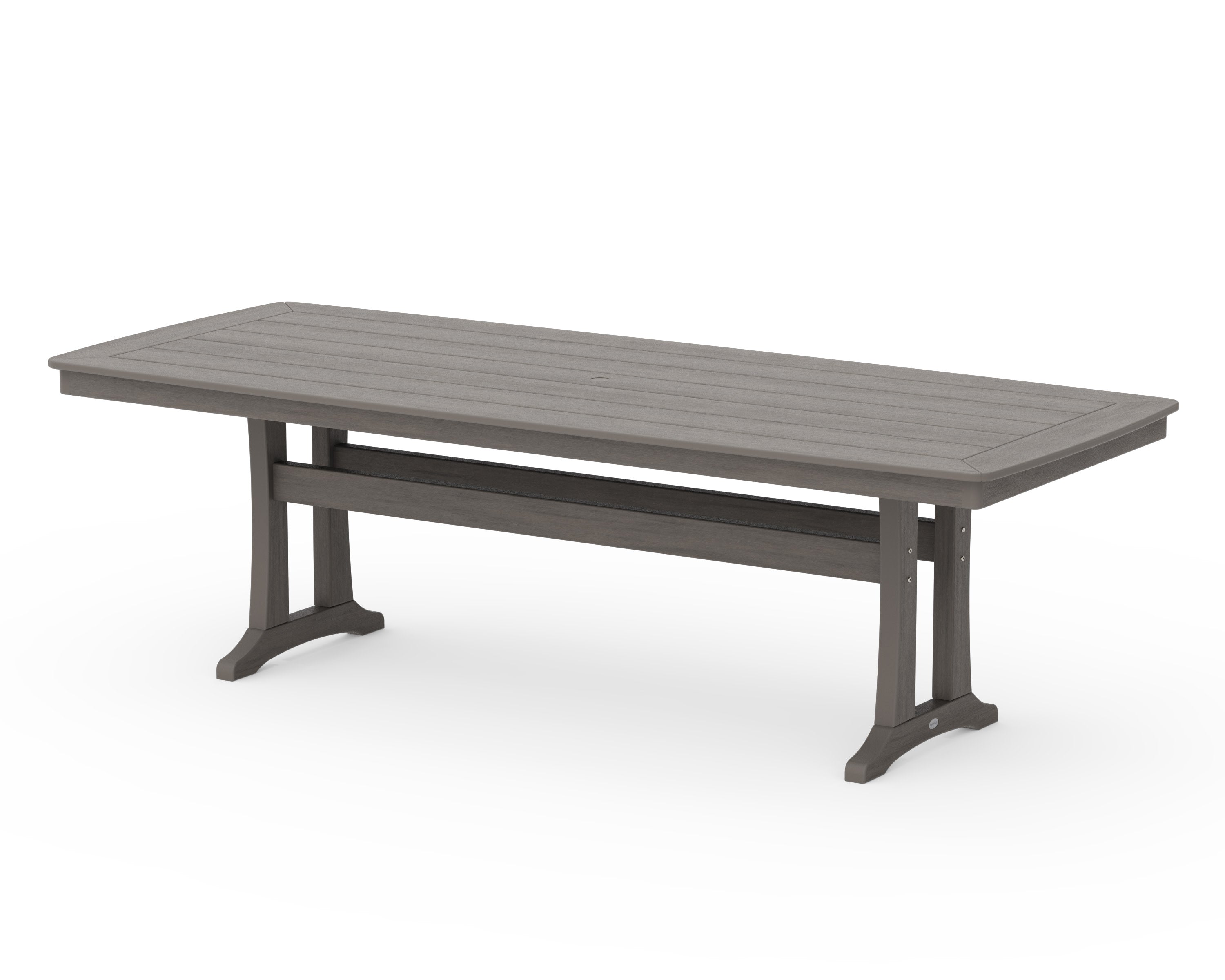 Nautical Trestle 39" x 97" Dining Table in Driftwood
