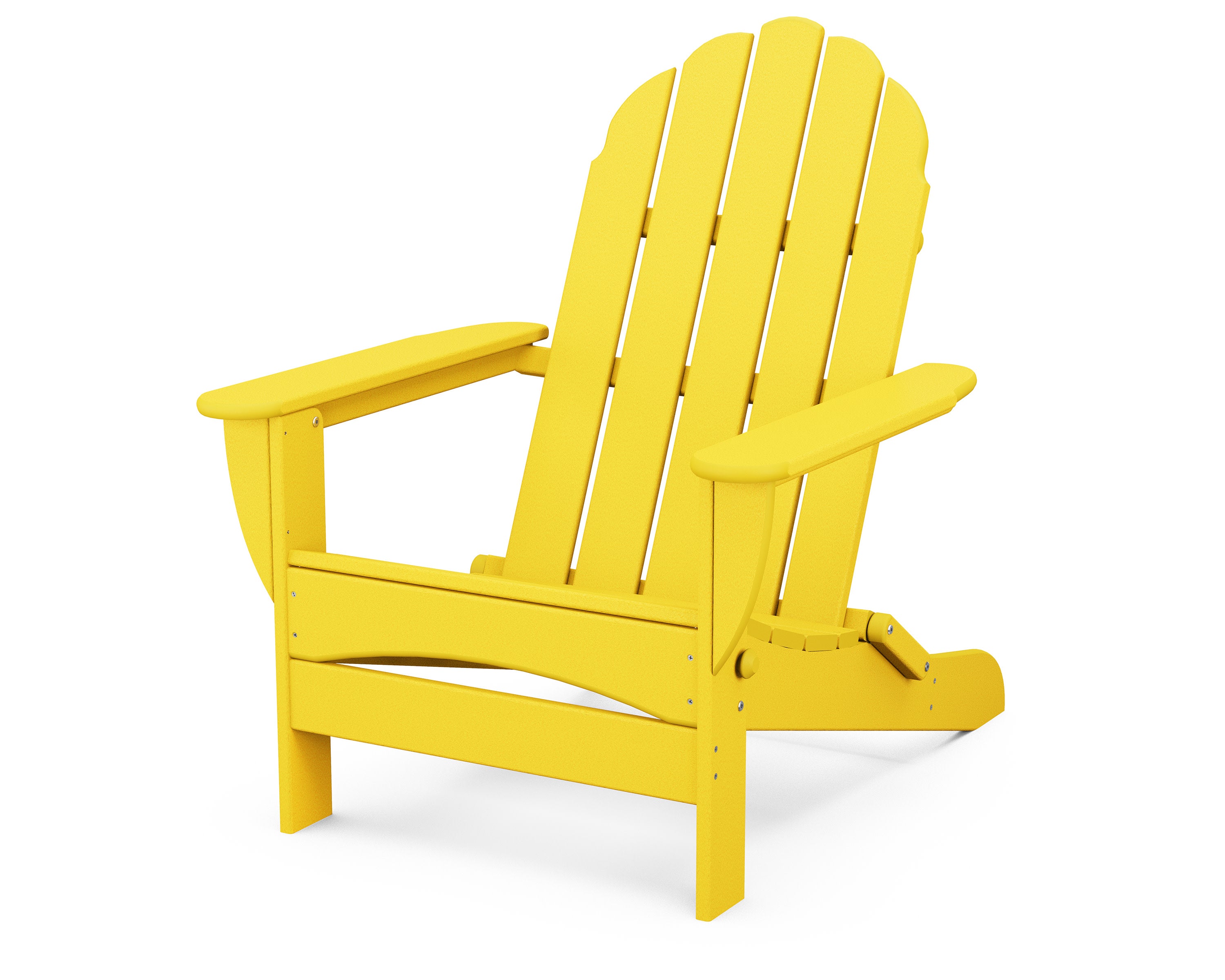 Classic Oversized Folding Adirondack Chair in Lemon