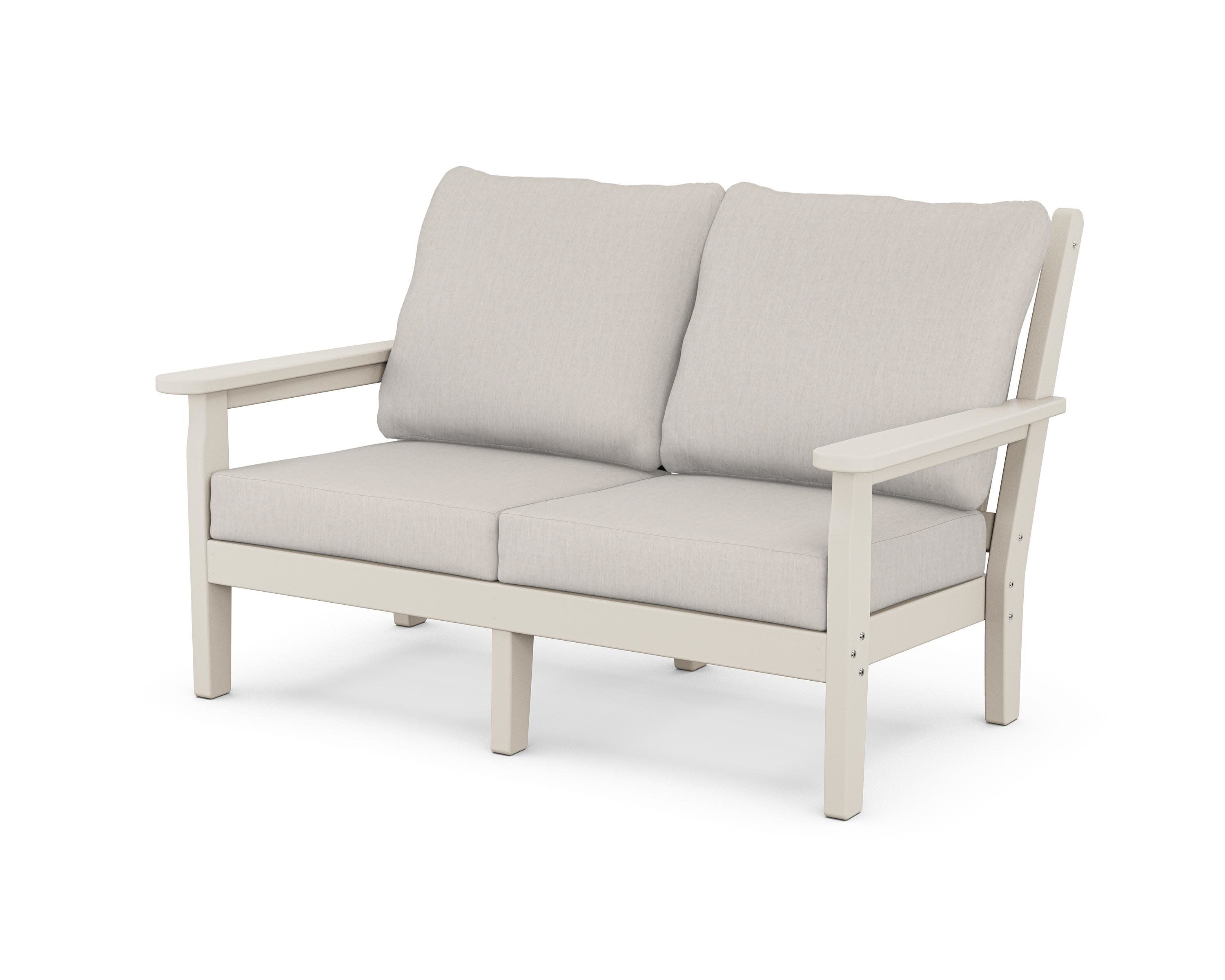 Chippendale Deep Seating Loveseat in Sand / Cast Ash