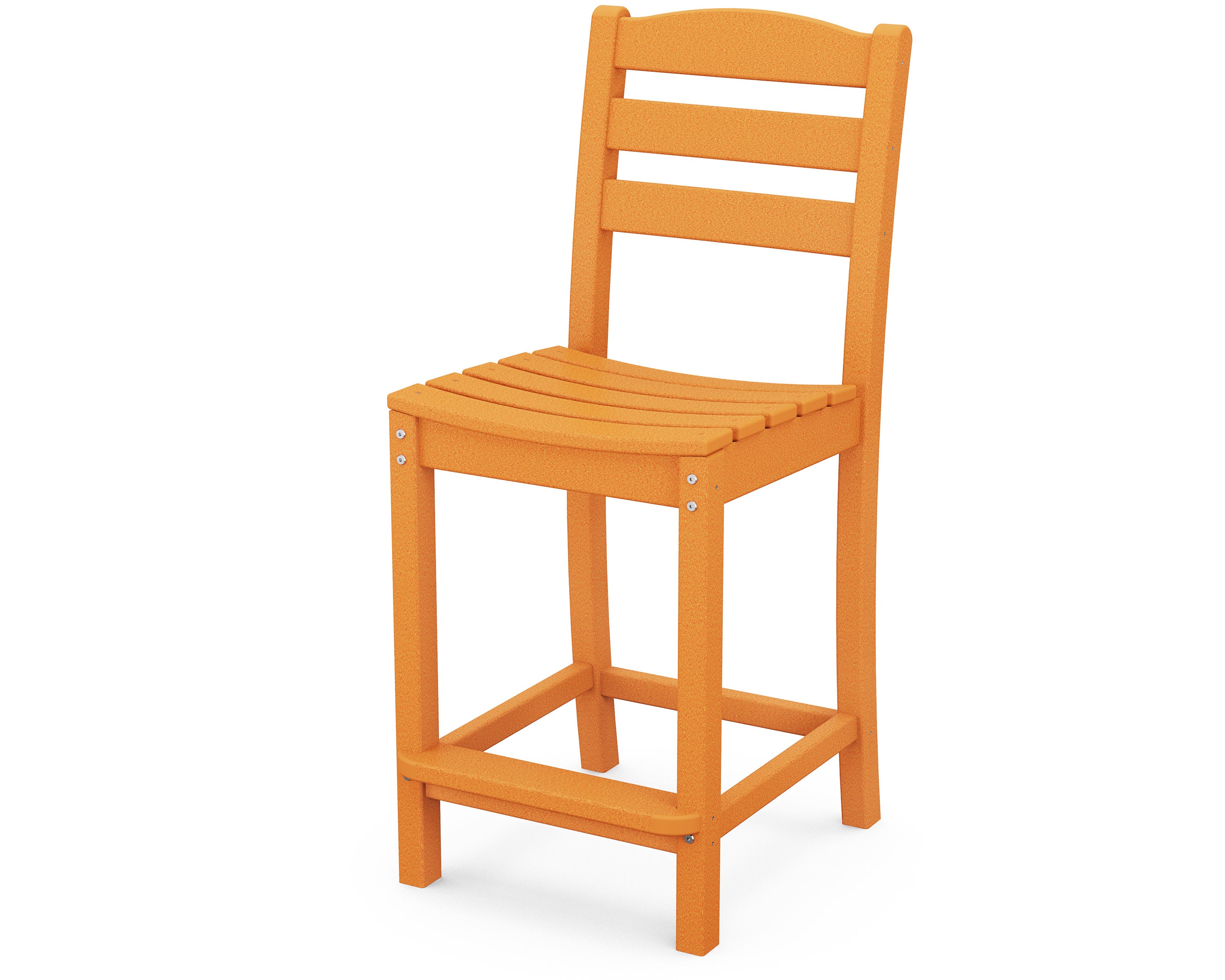 La Casa Caf Counter Side Chair in Tangerine
