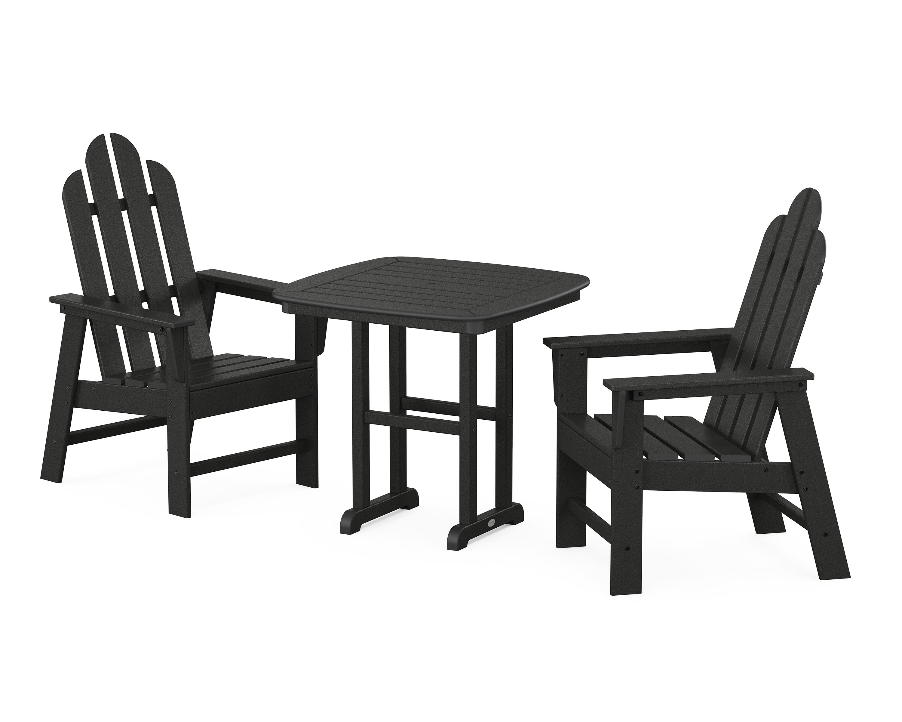 Long Island 3-Piece Dining Set in Black
