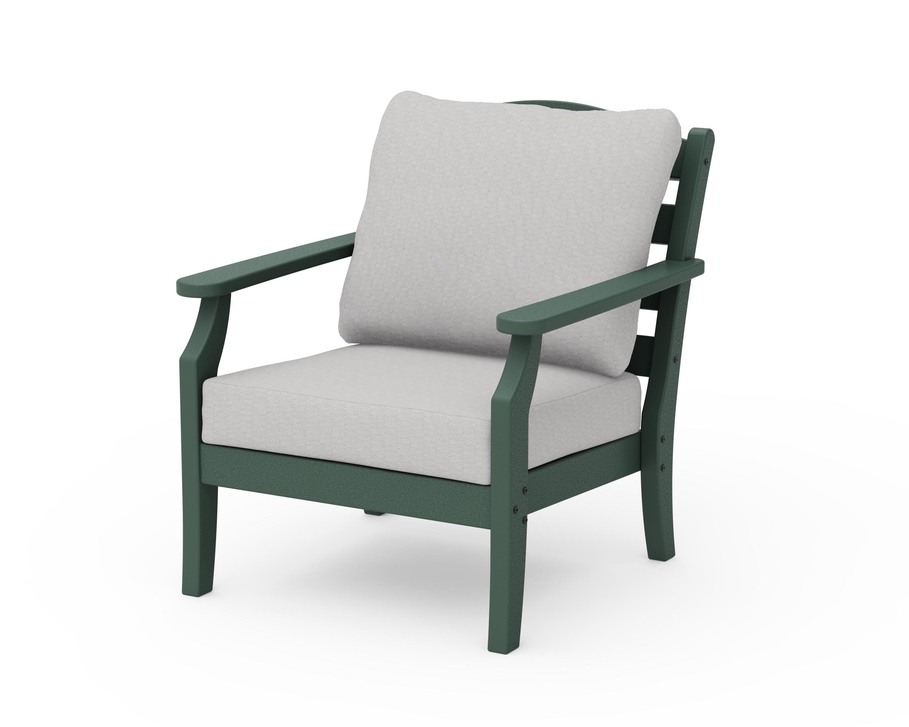 Savannah Deep Seating Chair in Green / Diamond in the Rough