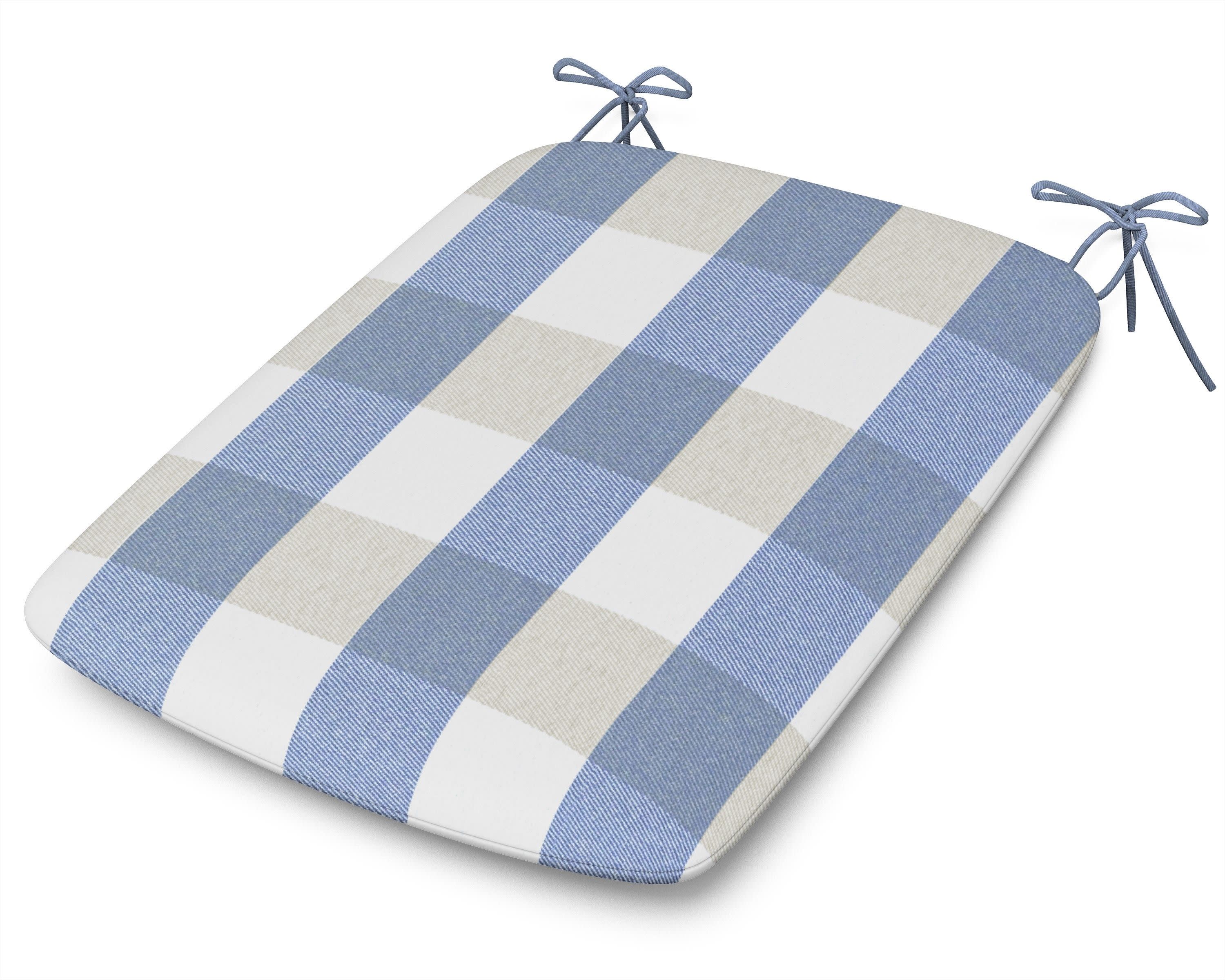 1120 Urban Seat Pad in Buffalo Plaid Sky Blue