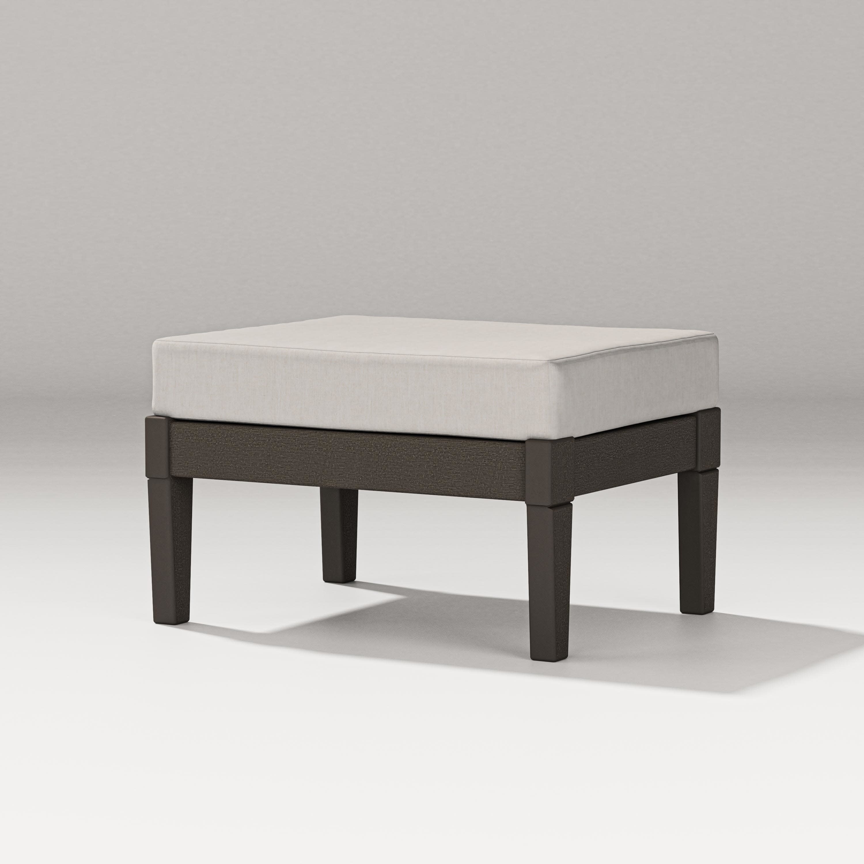 Estate Lounge Ottoman in Vintage Coffee / Cast Ash