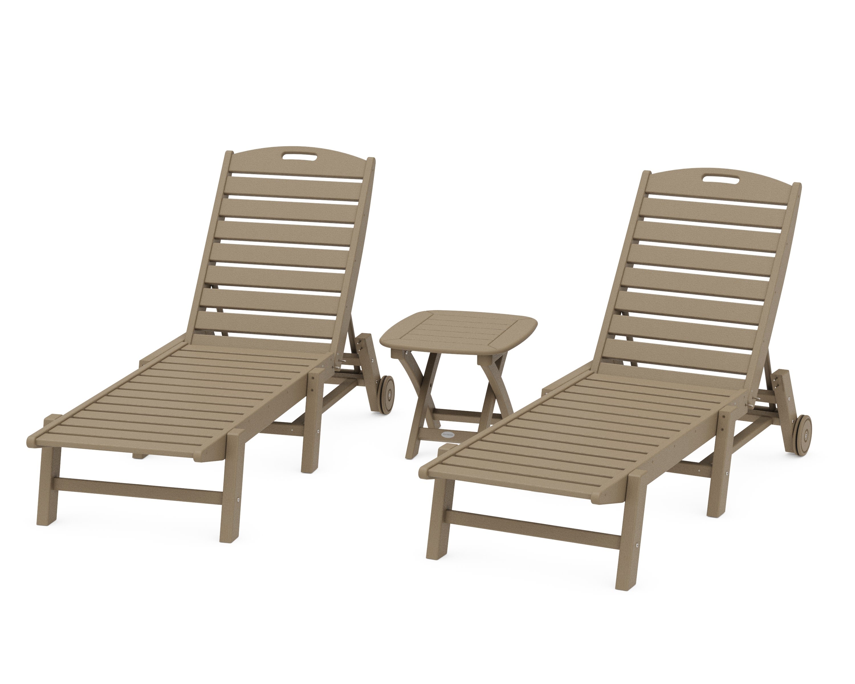 Nautical 3-Piece Chaise Set in Vintage Sahara