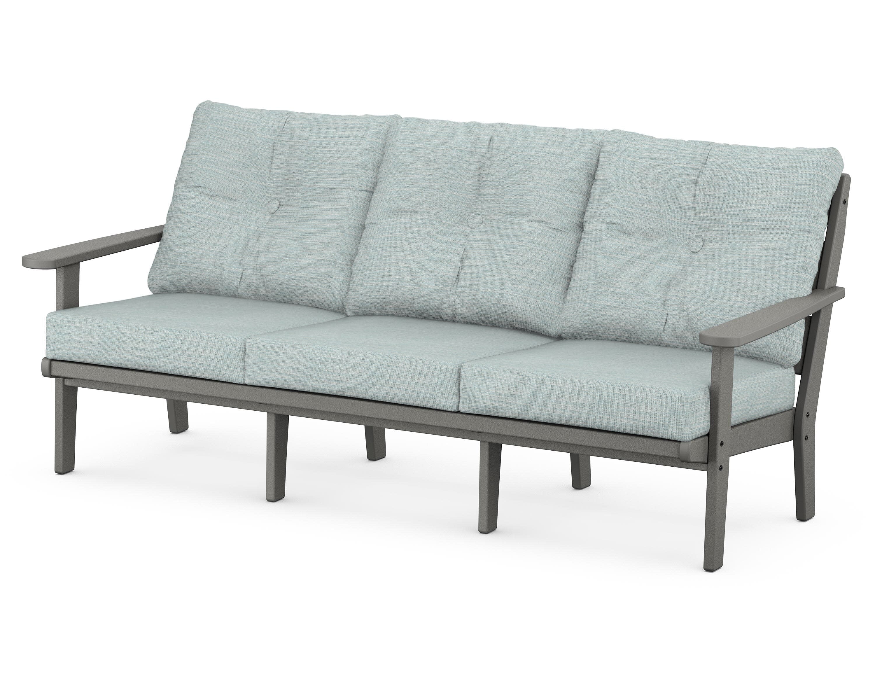 Lakeside Deep Seating Sofa in Slate Grey / Soothe Mist