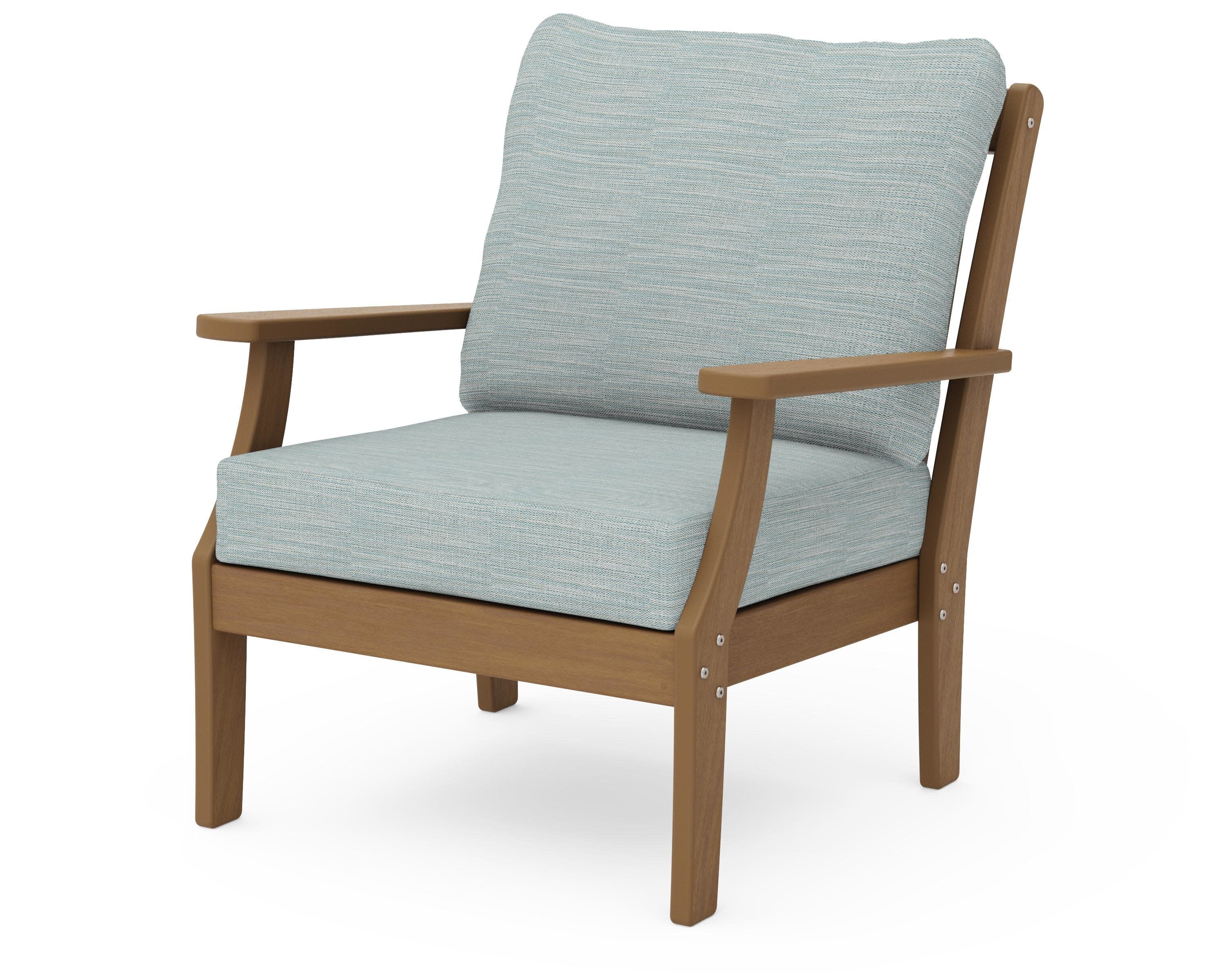 Braxton Deep Seating Chair in Natural / Soothe Mist