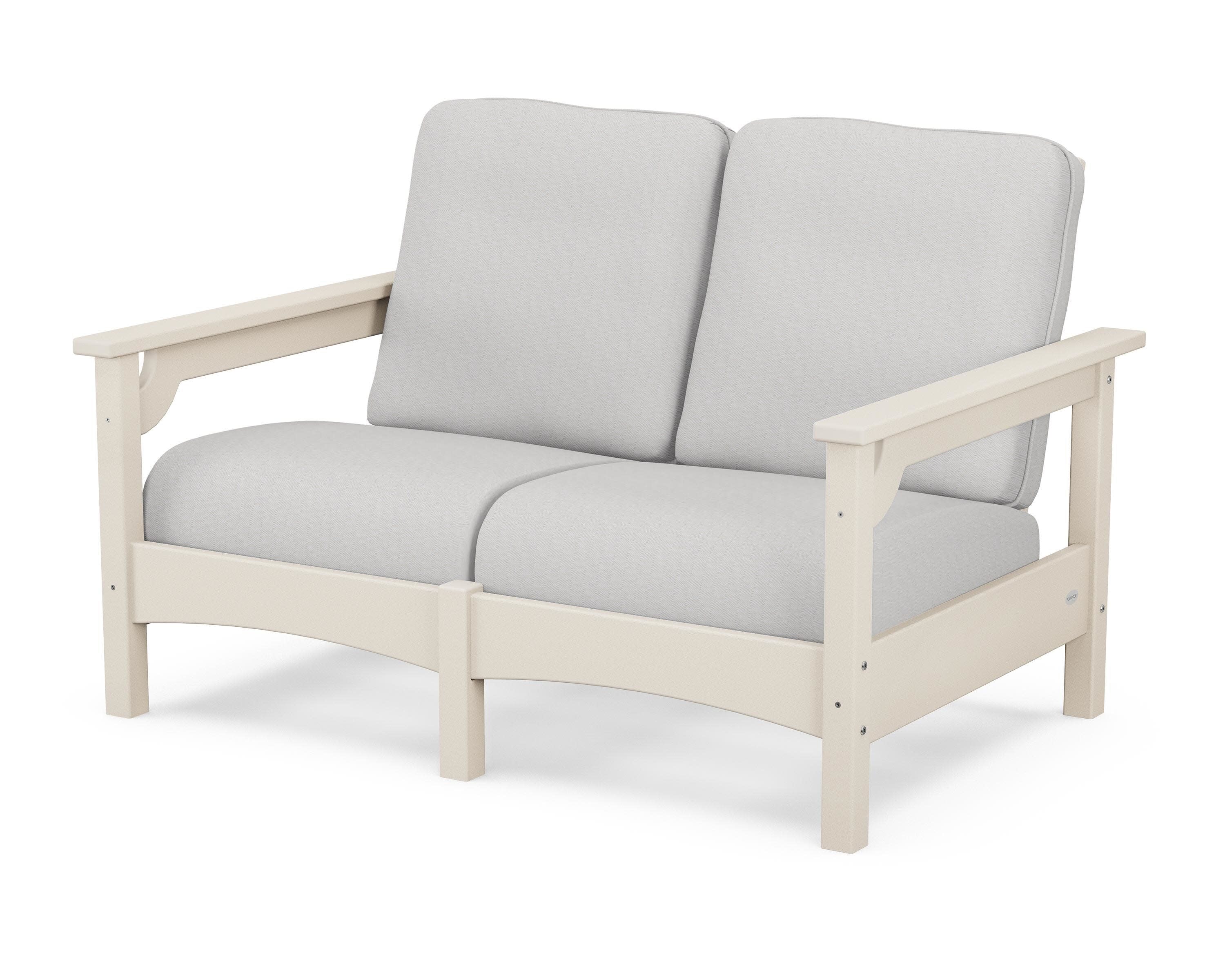 Club Loveseat in Sand / Diamond in the Rough