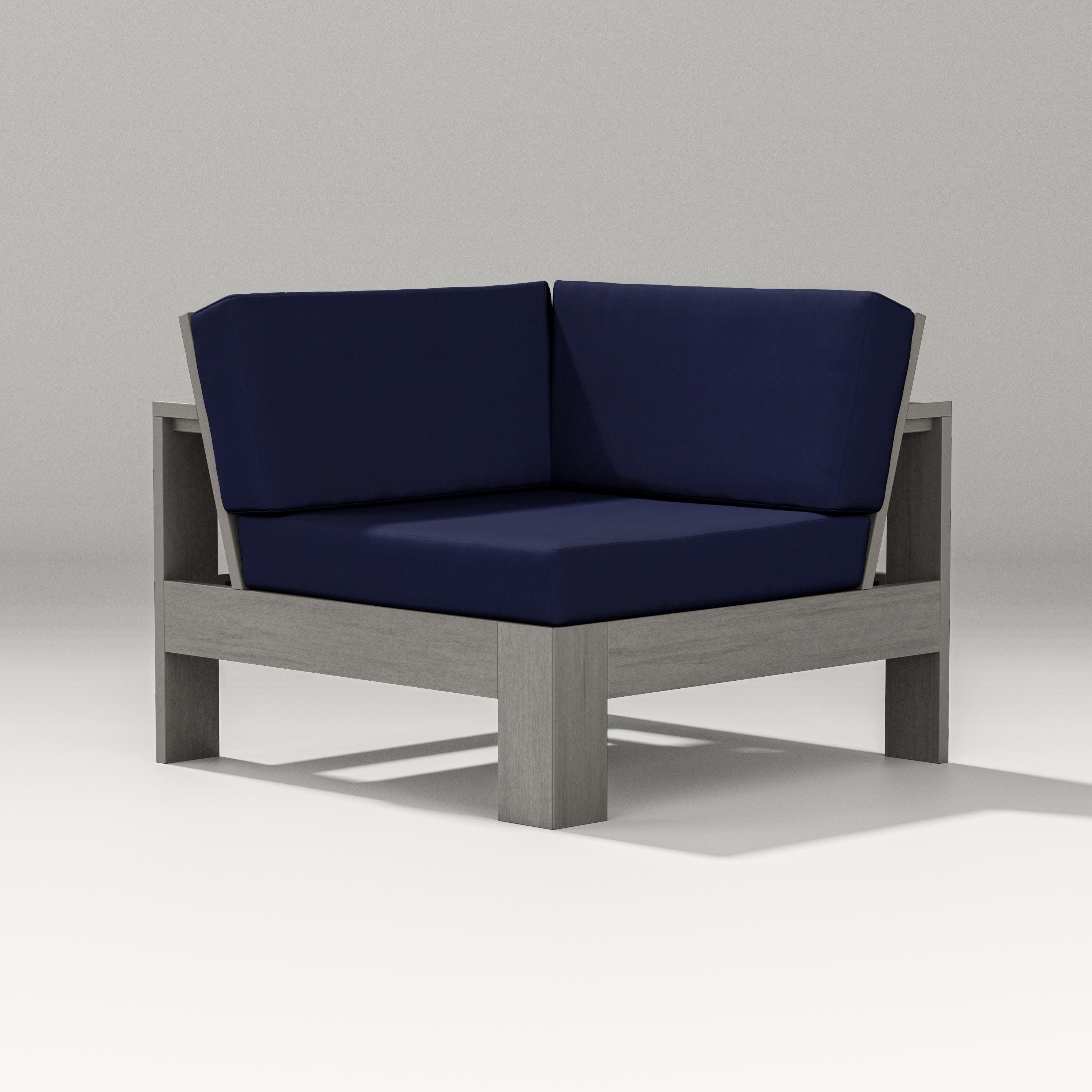 Latitude Modular Corner Chair in Driftwood / Navy