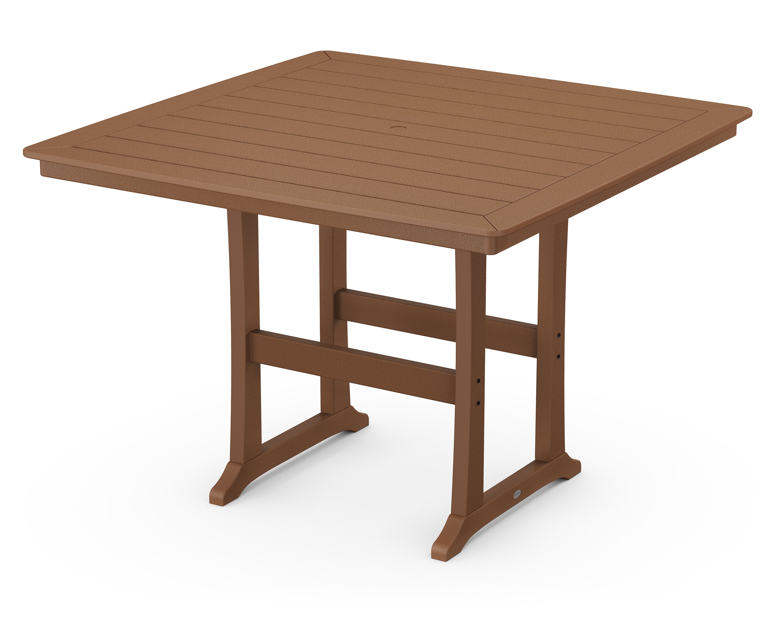Nautical Trestle 59" Bar Table in Teak