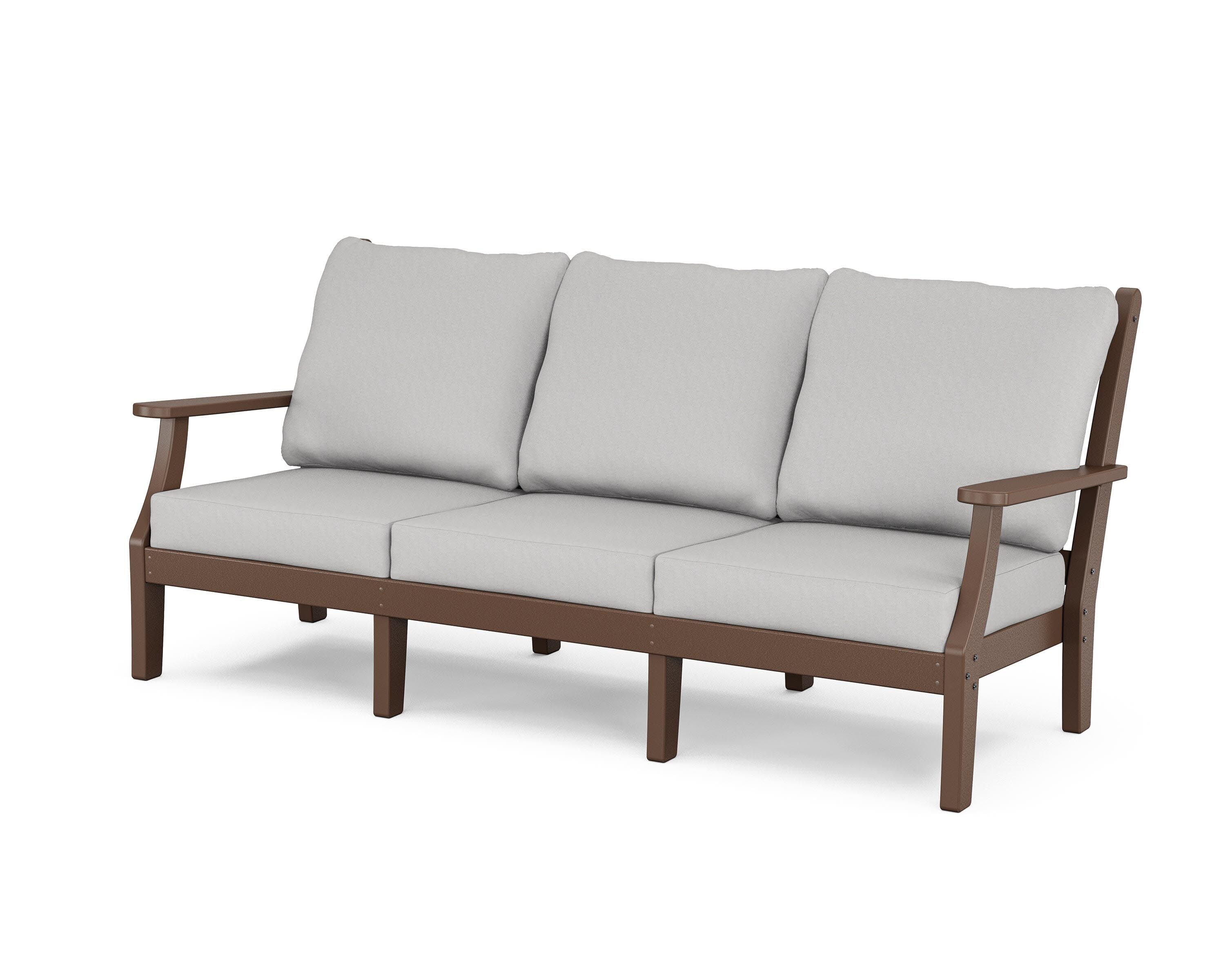 Wovendale Deep Seating Sofa in Mahogany / Diamond in the Rough